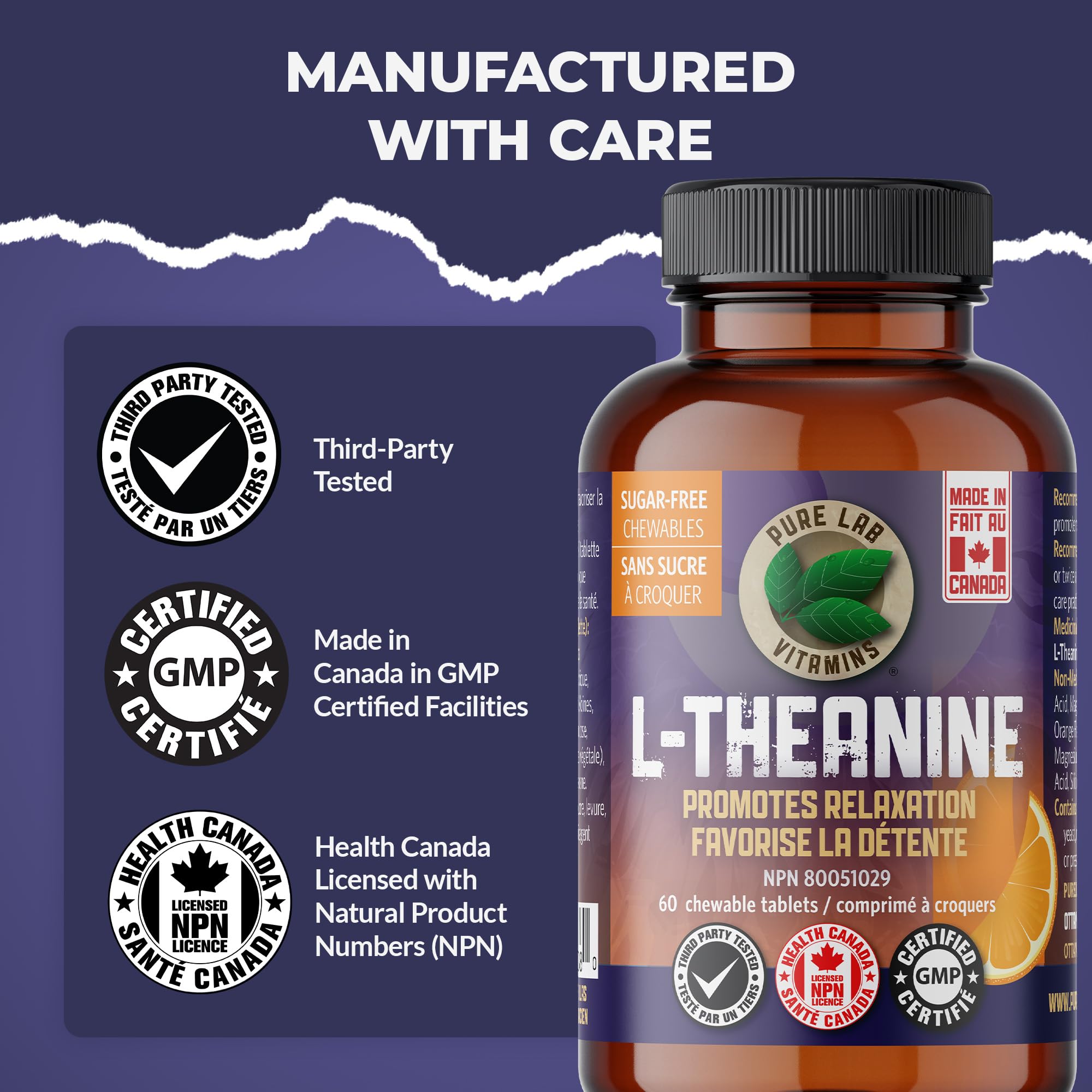 Pure Lab Vitamins - L-Théanine 125mg
