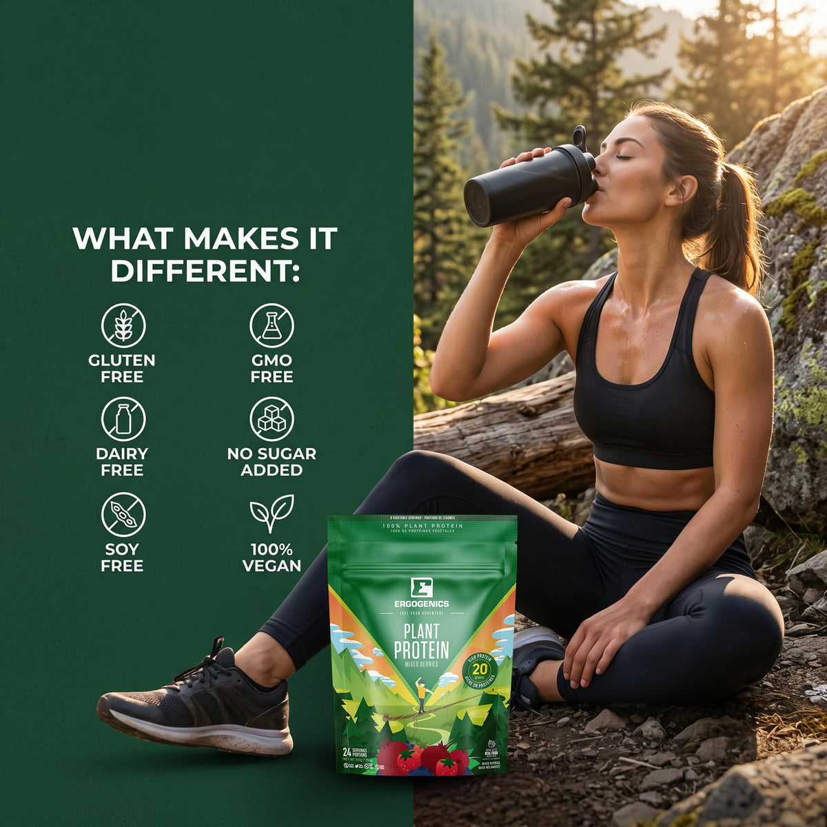 Ergogenics Nutrition Plant Protein +Greens