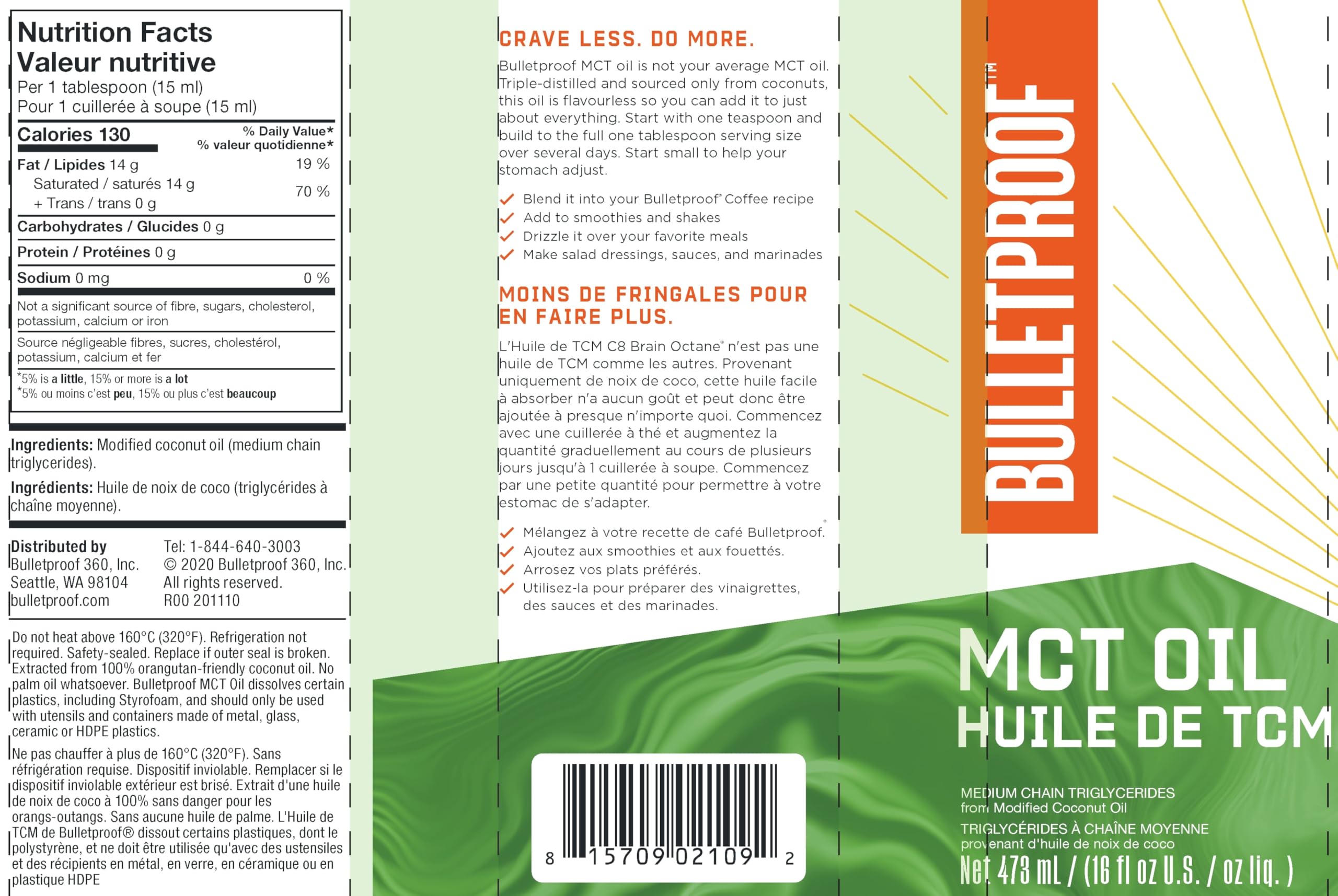 Bulletproof XCT Oil 16oz
