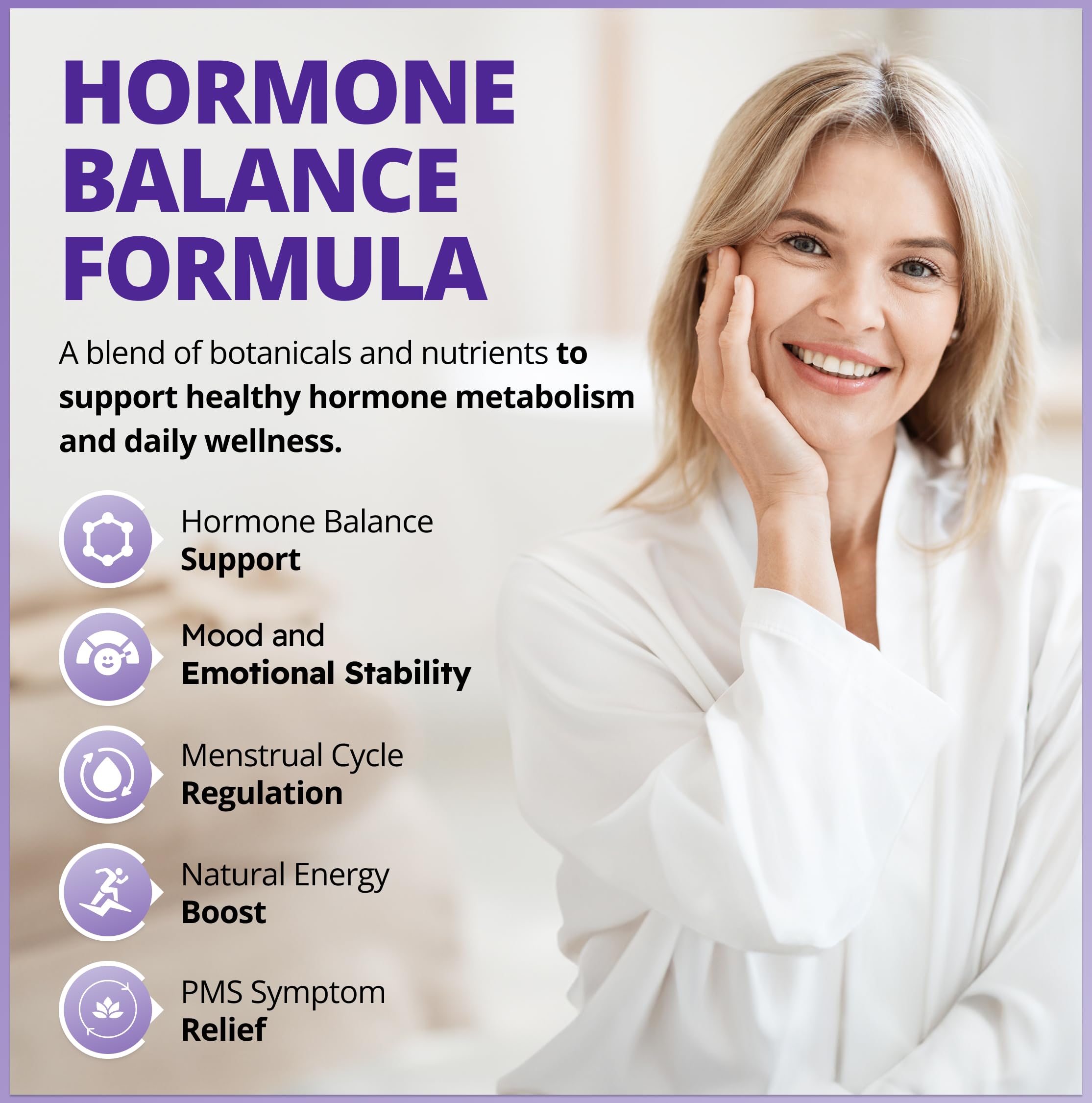 CanPrev Healthy Hormones 60 V-Caps (approvisionnement de 30 jours) - Contient de l'indole-3-carbinol, du gattilier, de l'actée à grappes noires, du magnésium, des vitamines B6 et D3 - Conçu pour soutenir le bien-être féminin et l'équilibre hormonal