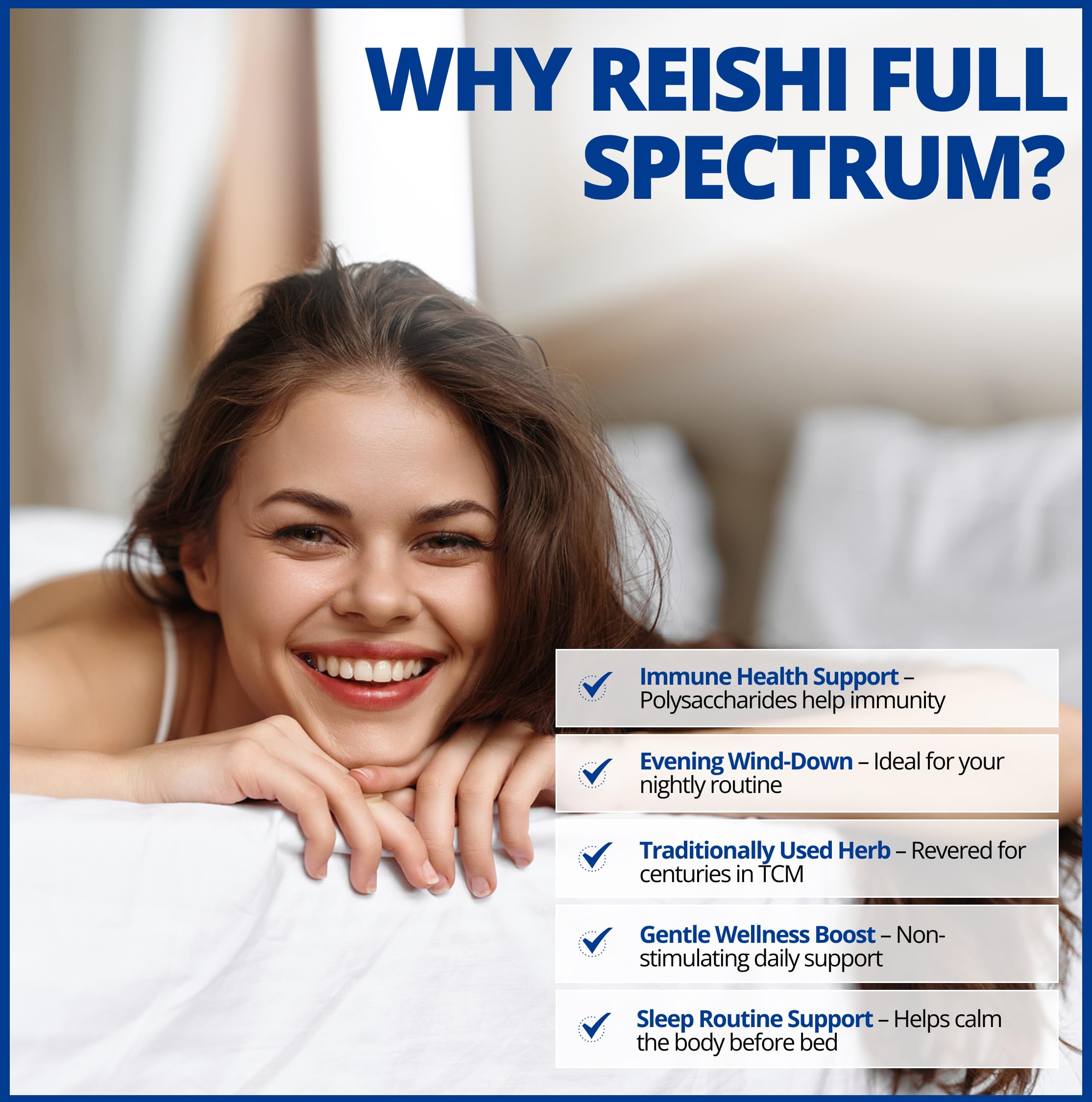 CanPrev Reishi Full Spectrum Mushroom Supplement, 60 Veg Capsules 60-Day Supply with Fruiting Body & Mycelium, Supports Restful Nights & Natural Wellness, Vegan, Free from GMO, Gluten, Sugar & Dairy