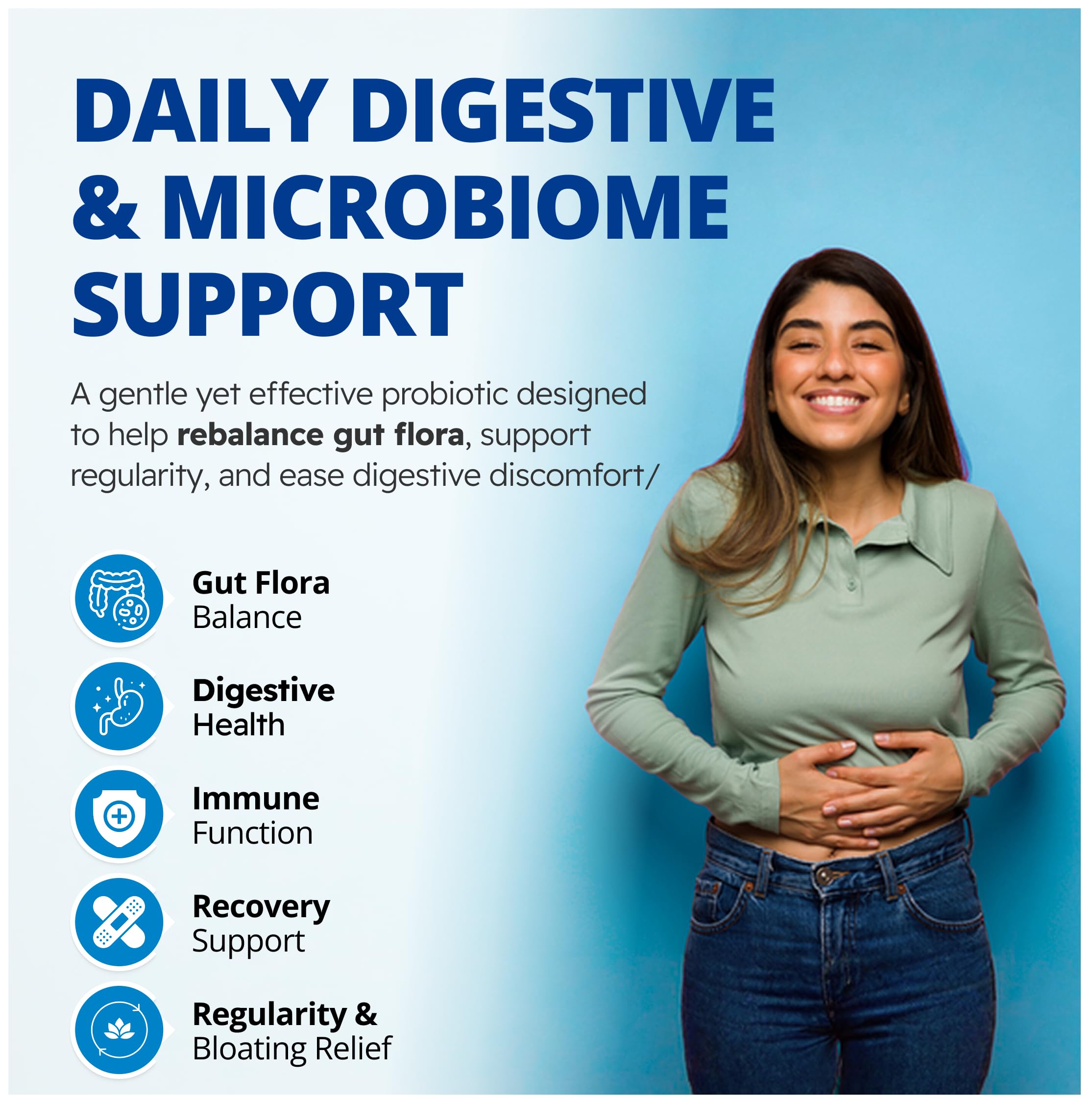 CanPrev Pro-Biotik 15 Billion CFU, 60 V-Caps 60-Day Supply - Non-GMO & Gluten-Free - Advanced Gut Health Formula with 5 Probiotic Strains Supplement - Supports Digestive Balance and Eases Bloating