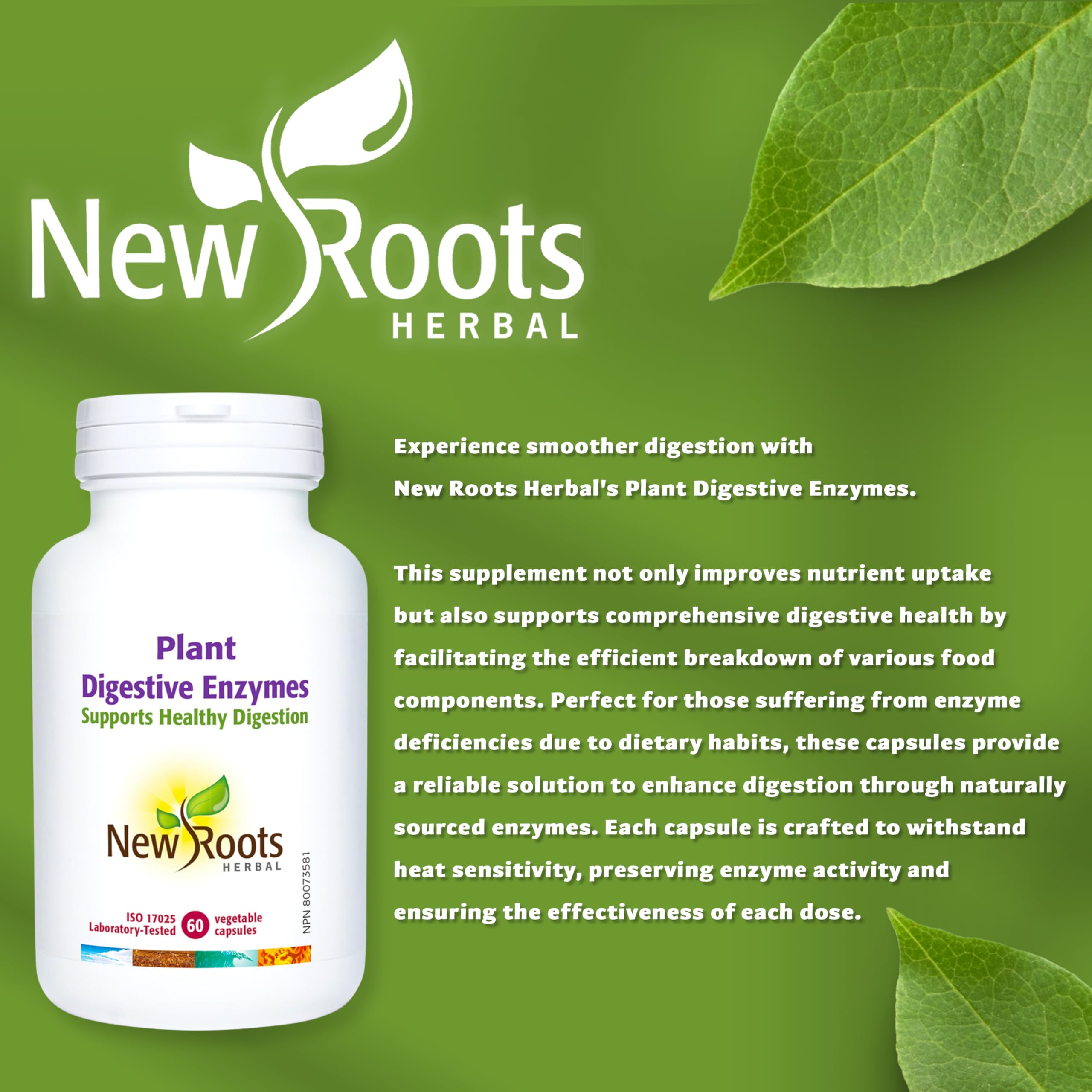 New Roots Herbal - Plant Digestive Enzymes