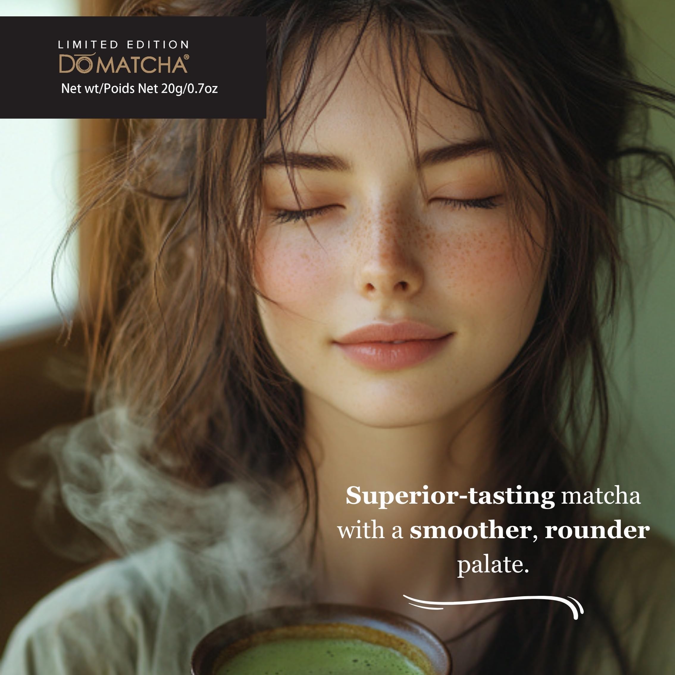 DoMatcha - Imperial Ceremonial Matcha Tin, 0.7oz 17-Servings - Limited Edition Hand-Picked Japanese Matcha from Uji, Exclusive 16th-Gen Tea Master Blend, Rich in L-Theanine for Tea Ceremony Experience