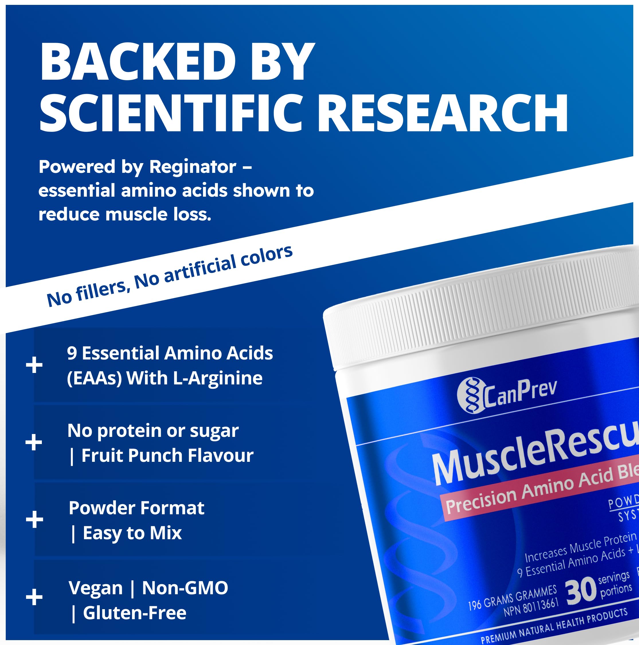 CanPrev - Muscle Rescue Mélange de précision d'acides aminés