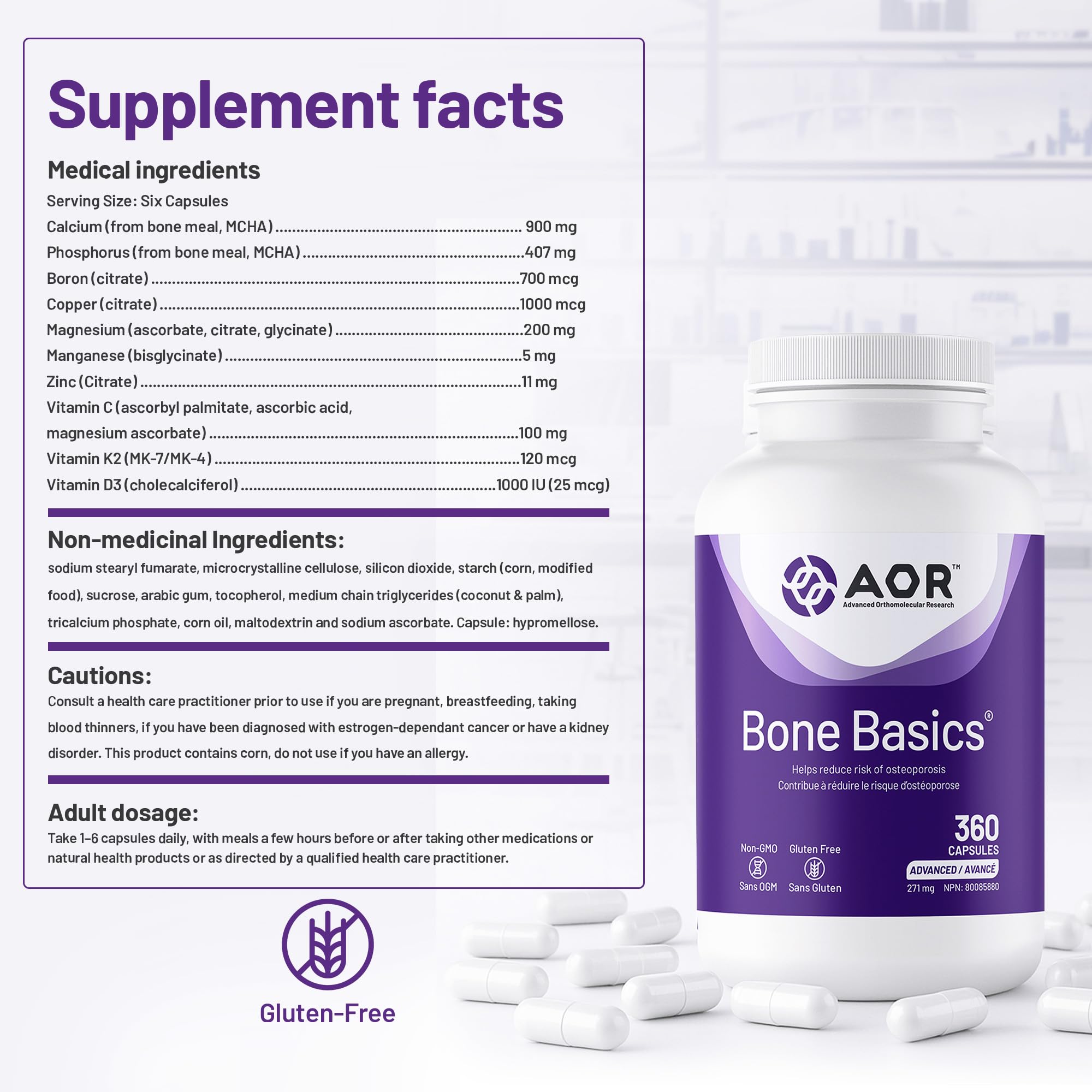 AOR - Bone Basics 271 mg