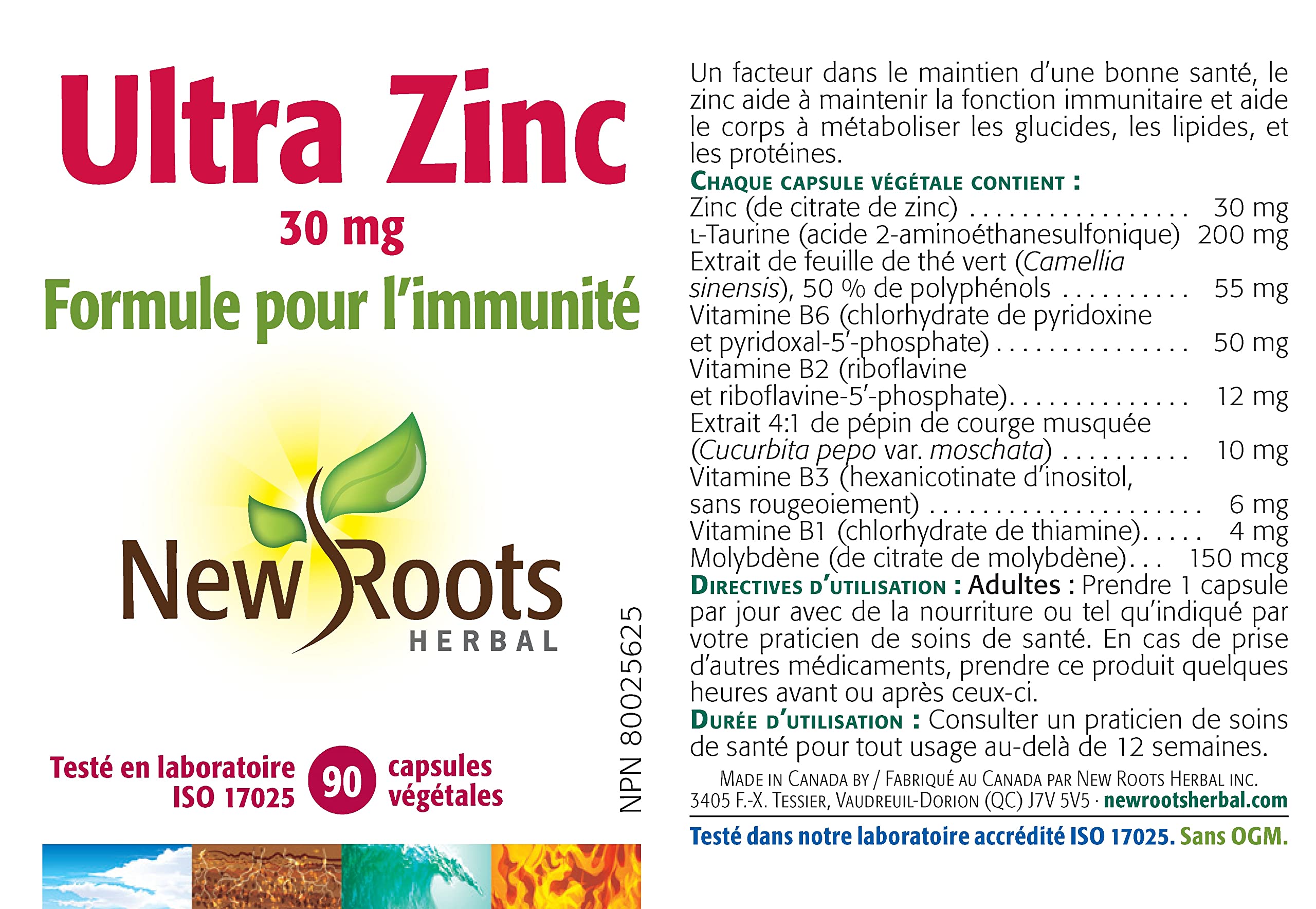 New Roots Herbal - Ultra Zinc - 90 capsules