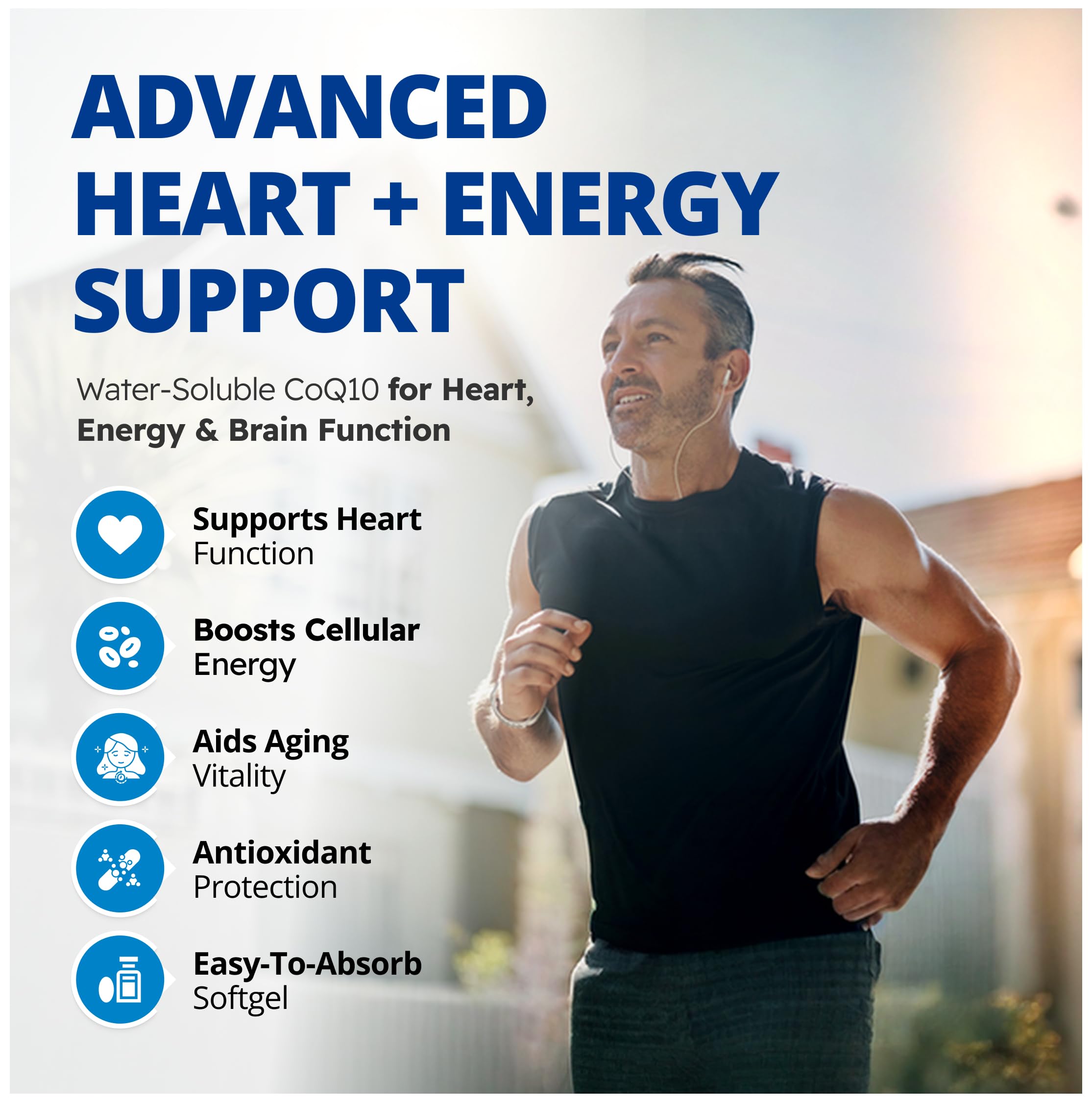 CanPrev - CoQ10 M.R.B. 100mg, 60 Softgels 60-Day Supply - Helps to Maintain and Support Cardiovascular Health - Formulated with Water Soluble Coenzyme Q10 - Non-GMO and Gluten-Free
