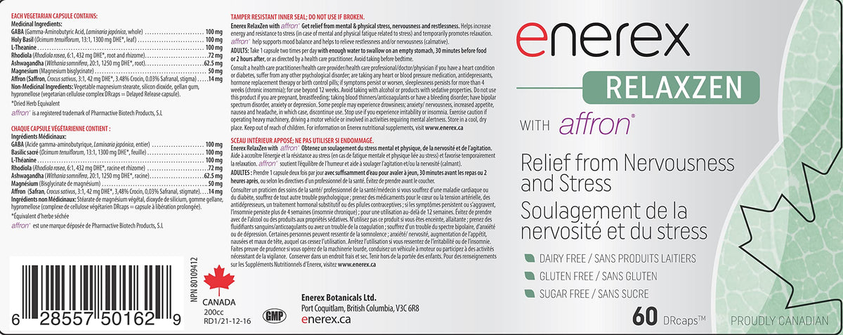 Enerex RelaxZen • Science-Backed Mental Wellness