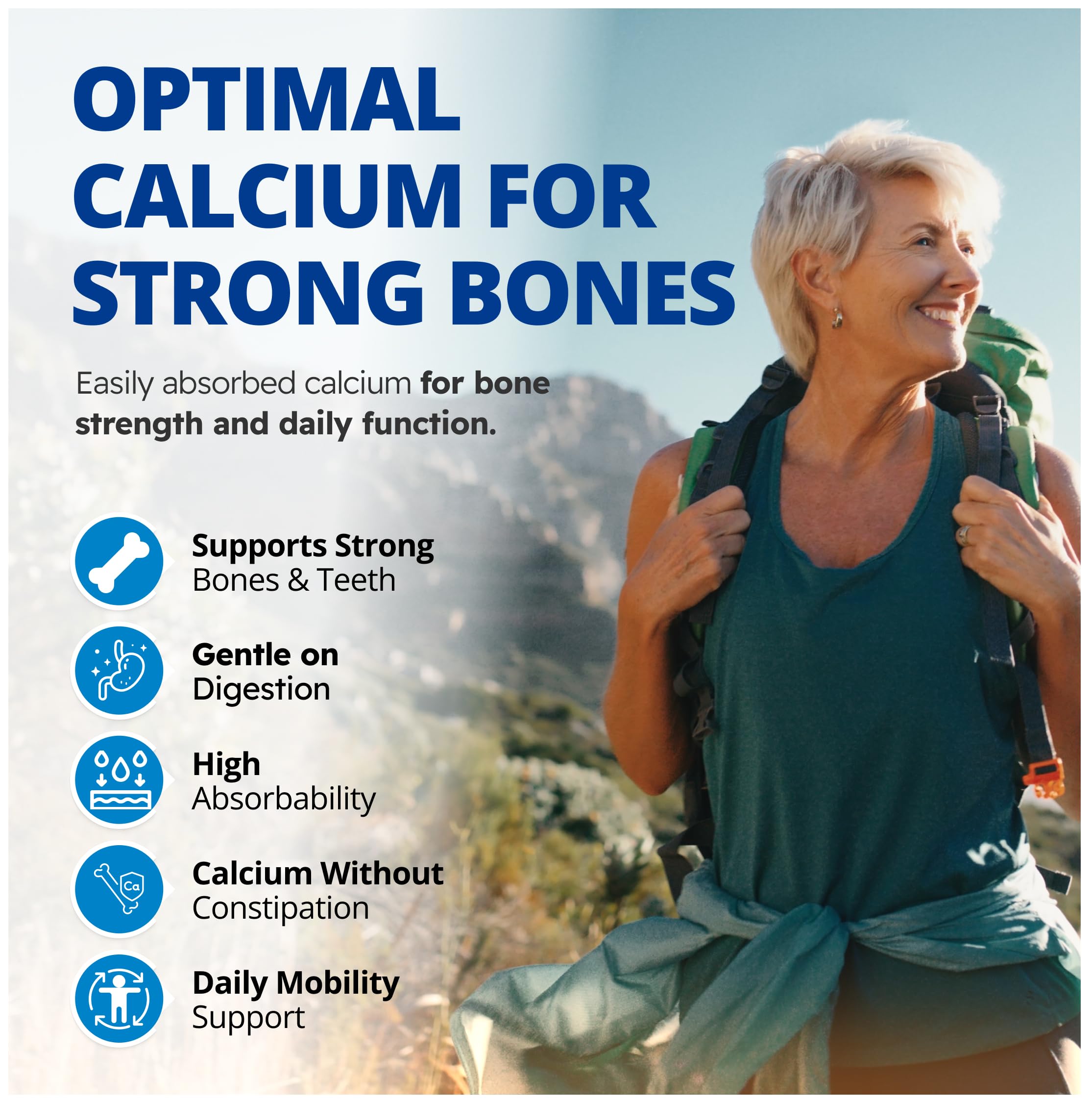 CanPrev Calcium Malate Bisglycinate Supplément, 120 Capsules, approvisionnement de 120 jours - 200 mg élémentaire thérapeutique - Idéal pour des os et des dents sains, les crampes musculaires et pour favoriser la relaxation - Végane et sans OGM