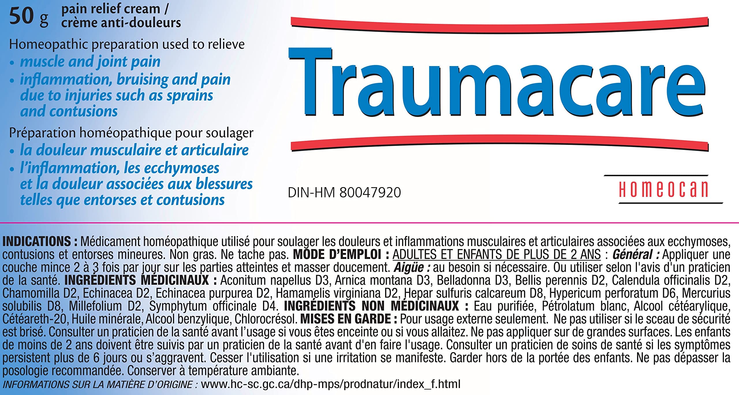 Crème Traumacare