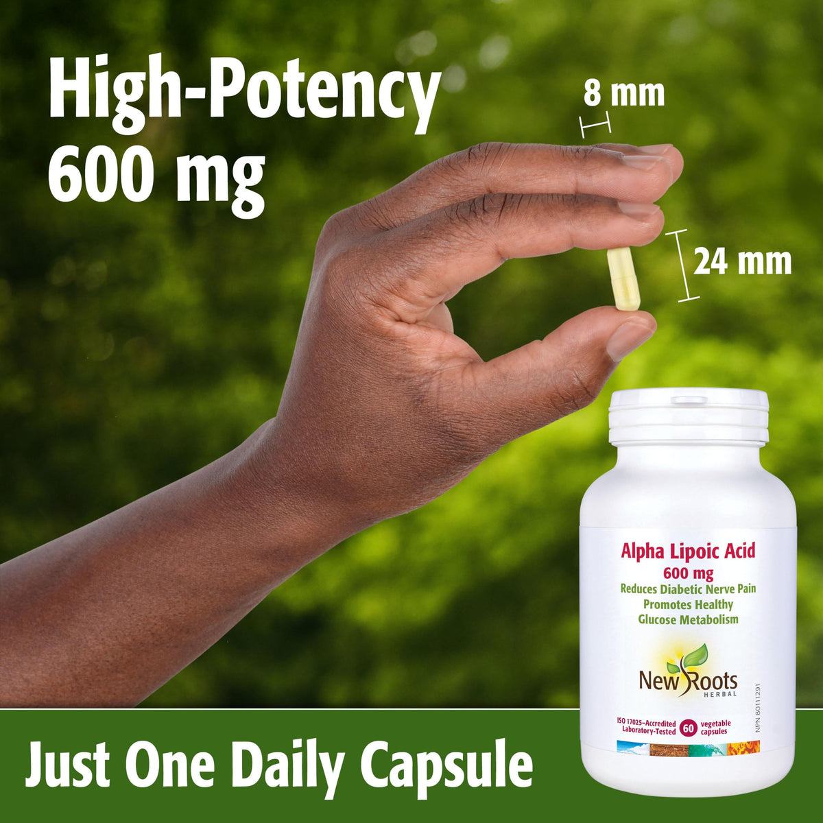 New Roots Herbal - Alpha Lipoic Acid 600 mg - 60 Veg Capsules