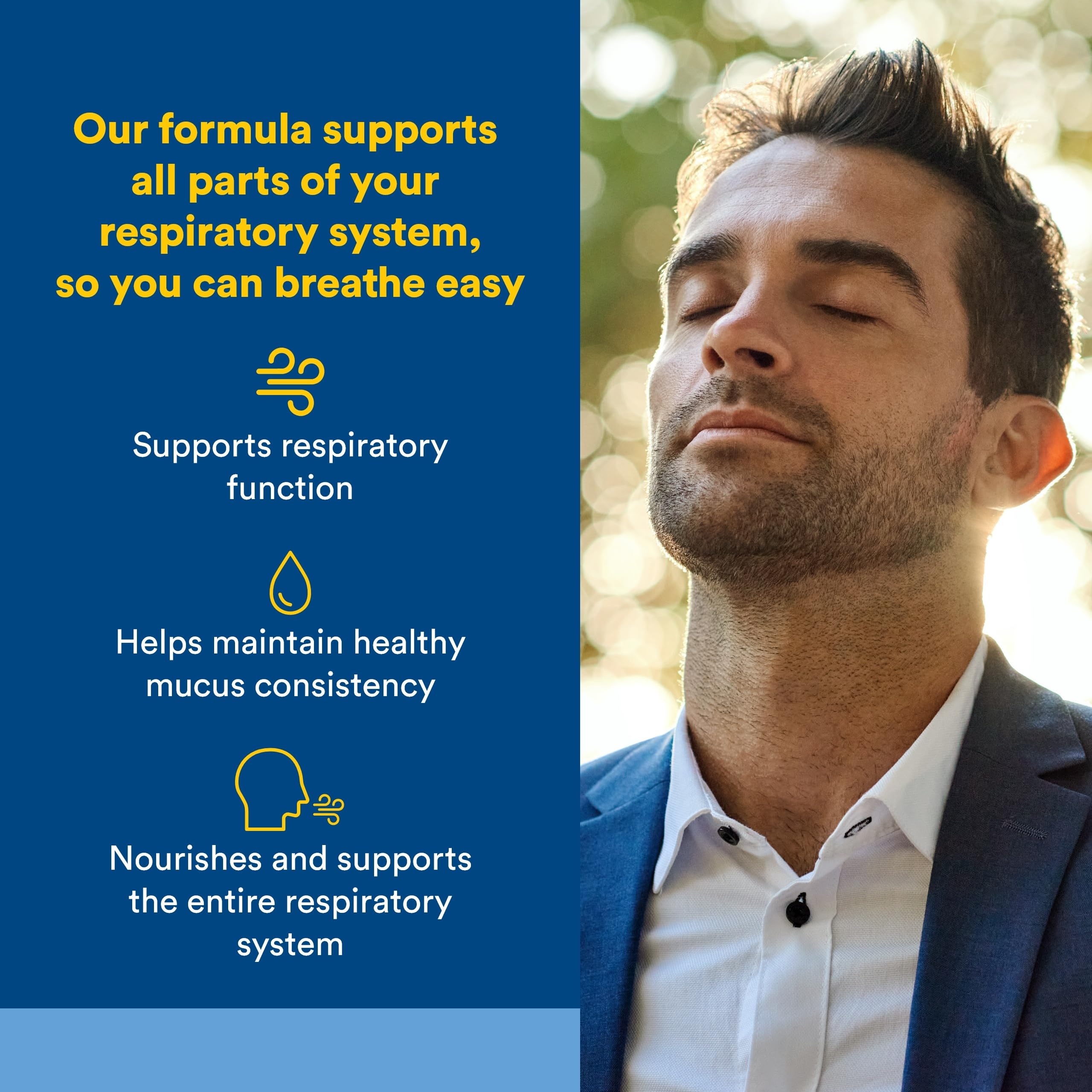 Natural Factors - Lung, Bronchial, & Sinus Health, Promotes Lung Health, 45 Tablets