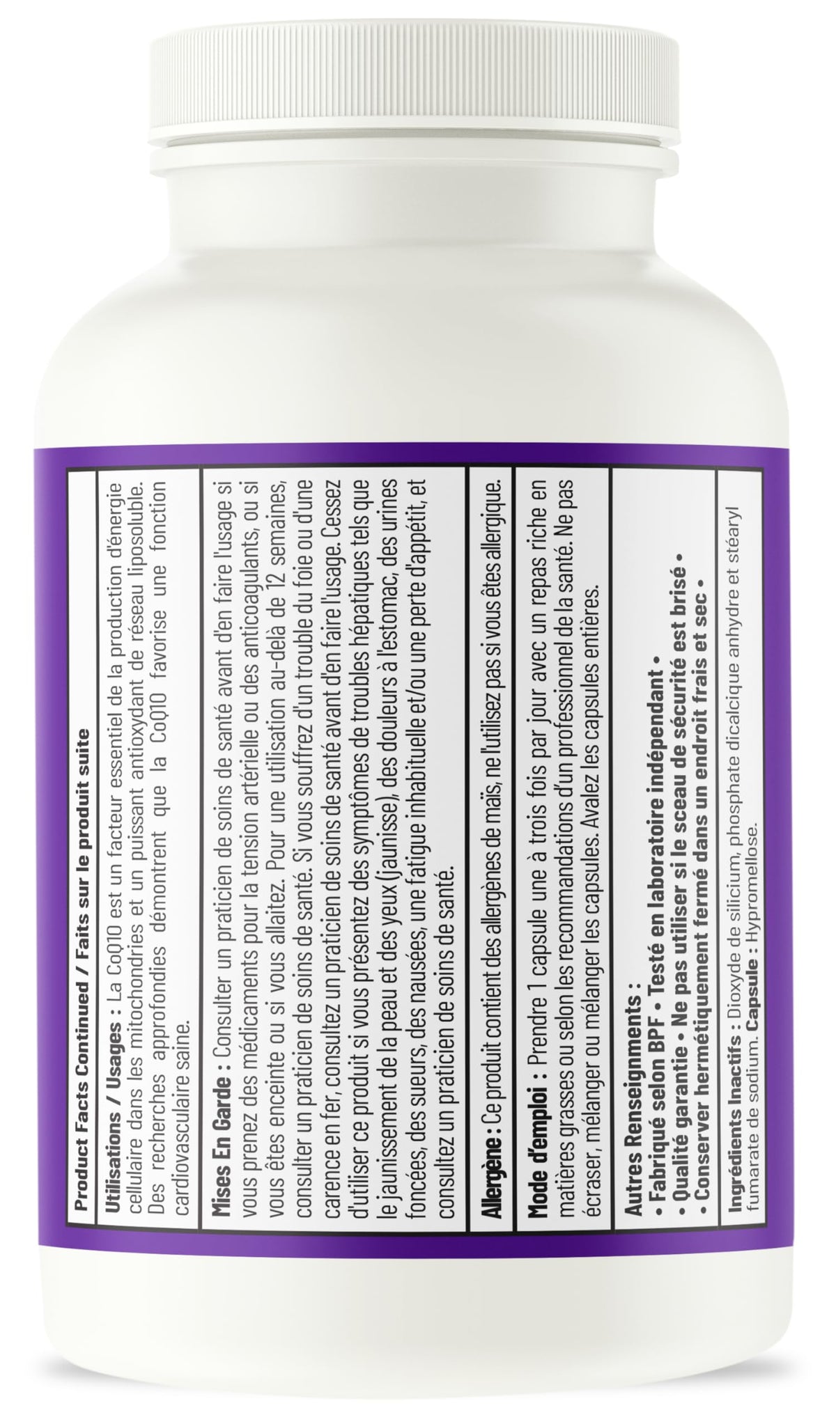 AOR CoQ10 Supplement, Coenzyme Q10, 100 mg, 60 Capsules