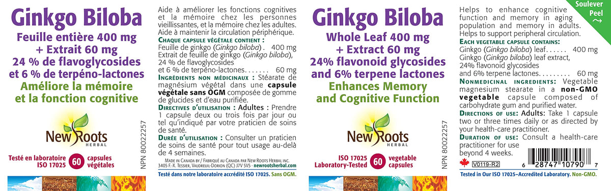 New Roots Herbal - Ginkgo Biloba