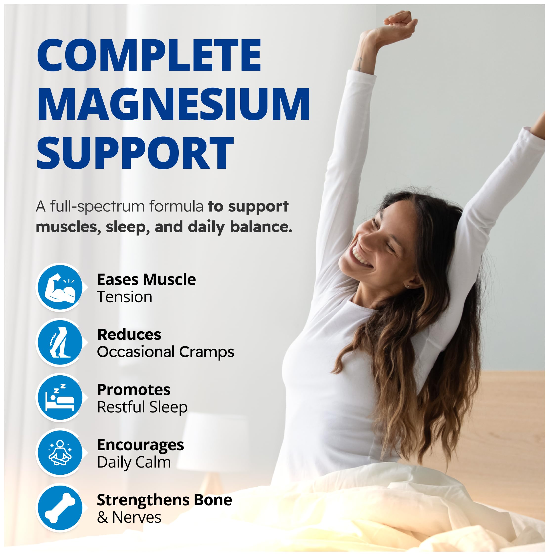 CanPrev Magnesium Full Spectrum 120 Vegan Capsules 120-Day Supply - Support for Sleep & Relaxation, Bone Density, Muscle Function, Electrolyte Balance - Pure, High-Absorption Magnesium Bisglycinate