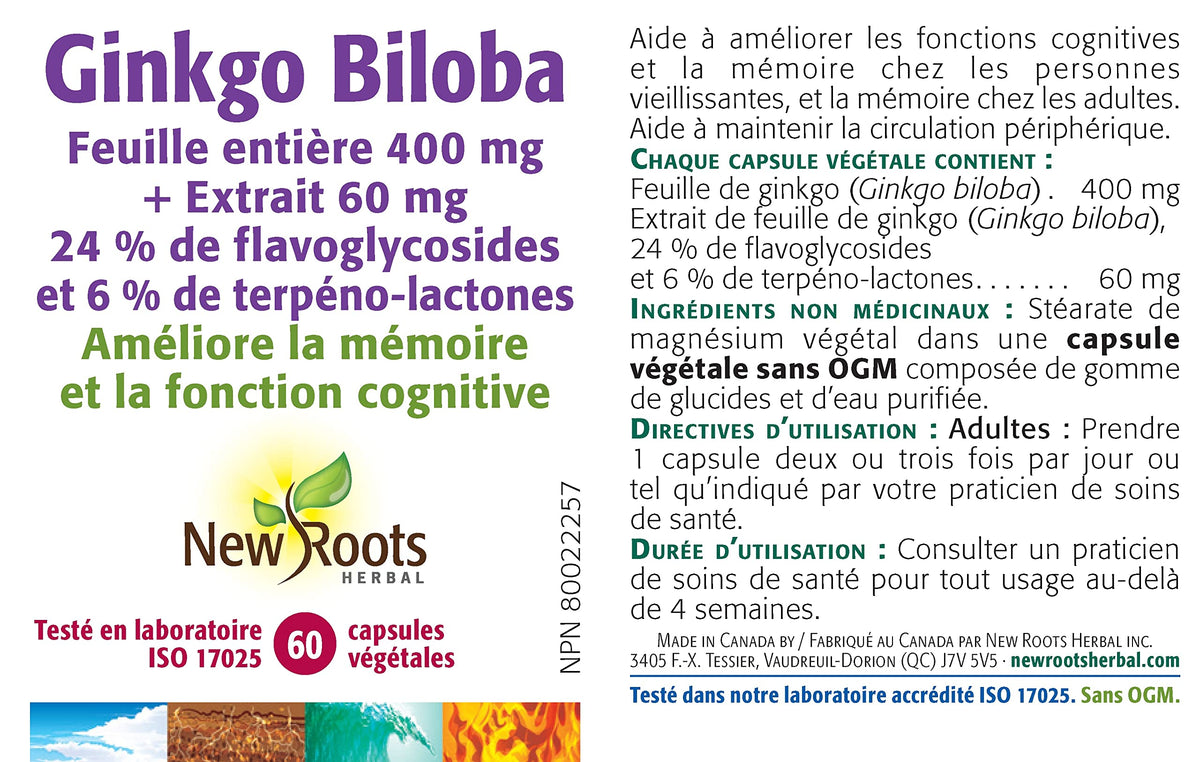 New Roots Herbal - Ginkgo Biloba