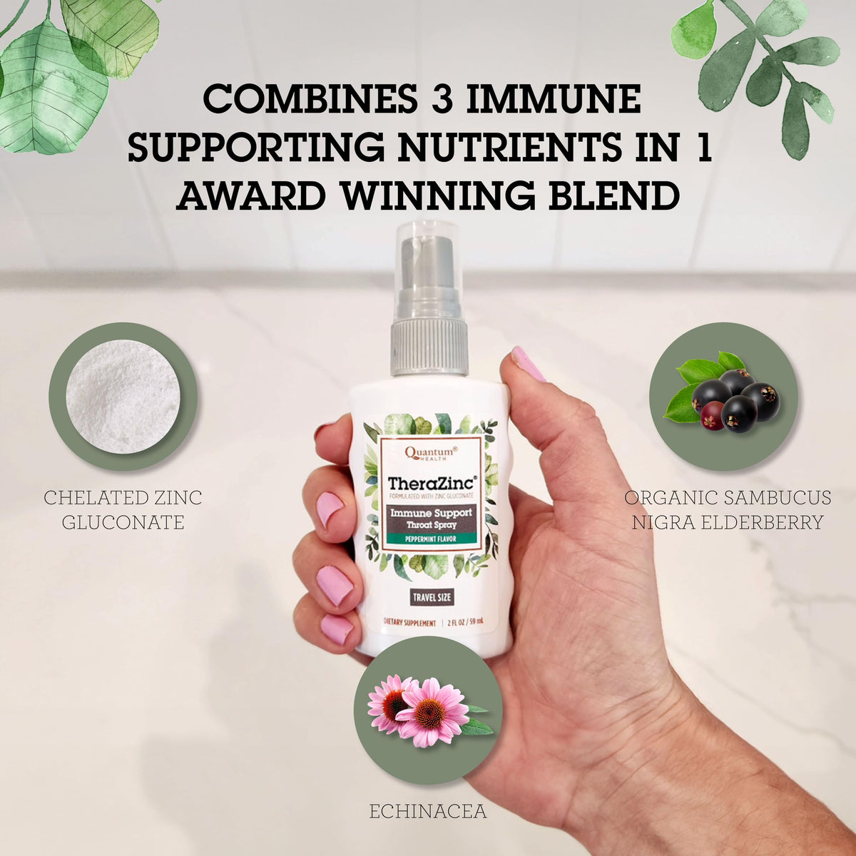Quantum Health - Thera Zinc Throat Spray 2 oz