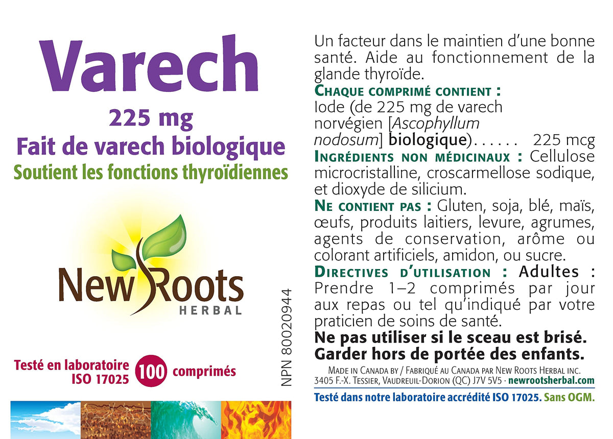 New Roots Herbal - Kelp 225 mg Made with Organic Kelp