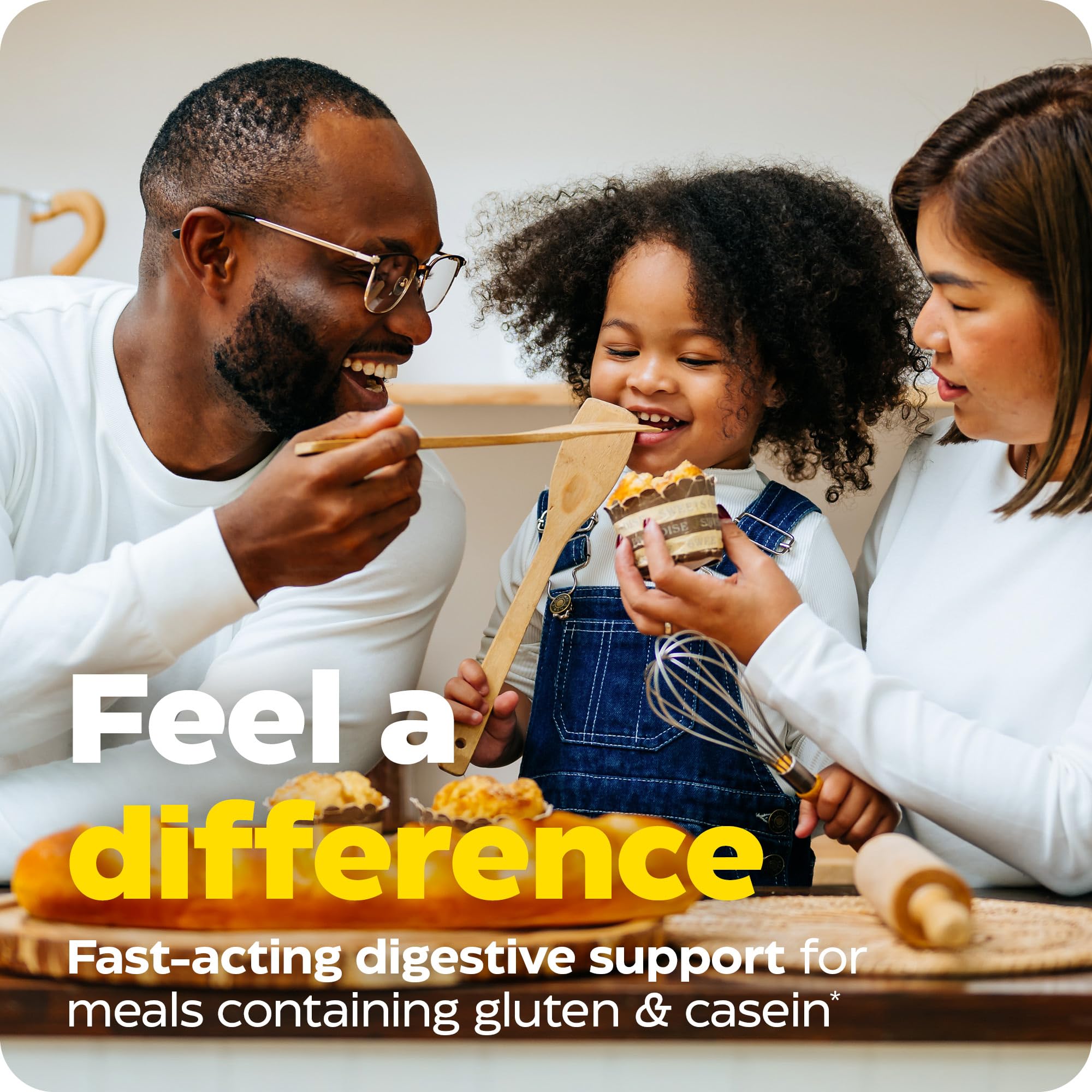 Enzymedica - GlutenEase, 60 Vegan Capsules, 60-Day Supply - Advanced Enzyme Blend for Enjoying Gluten & Casein-Containing Foods with Comfort, Promotes Easy Digestion, Kosher, Dairy, Gluten & Soy Free