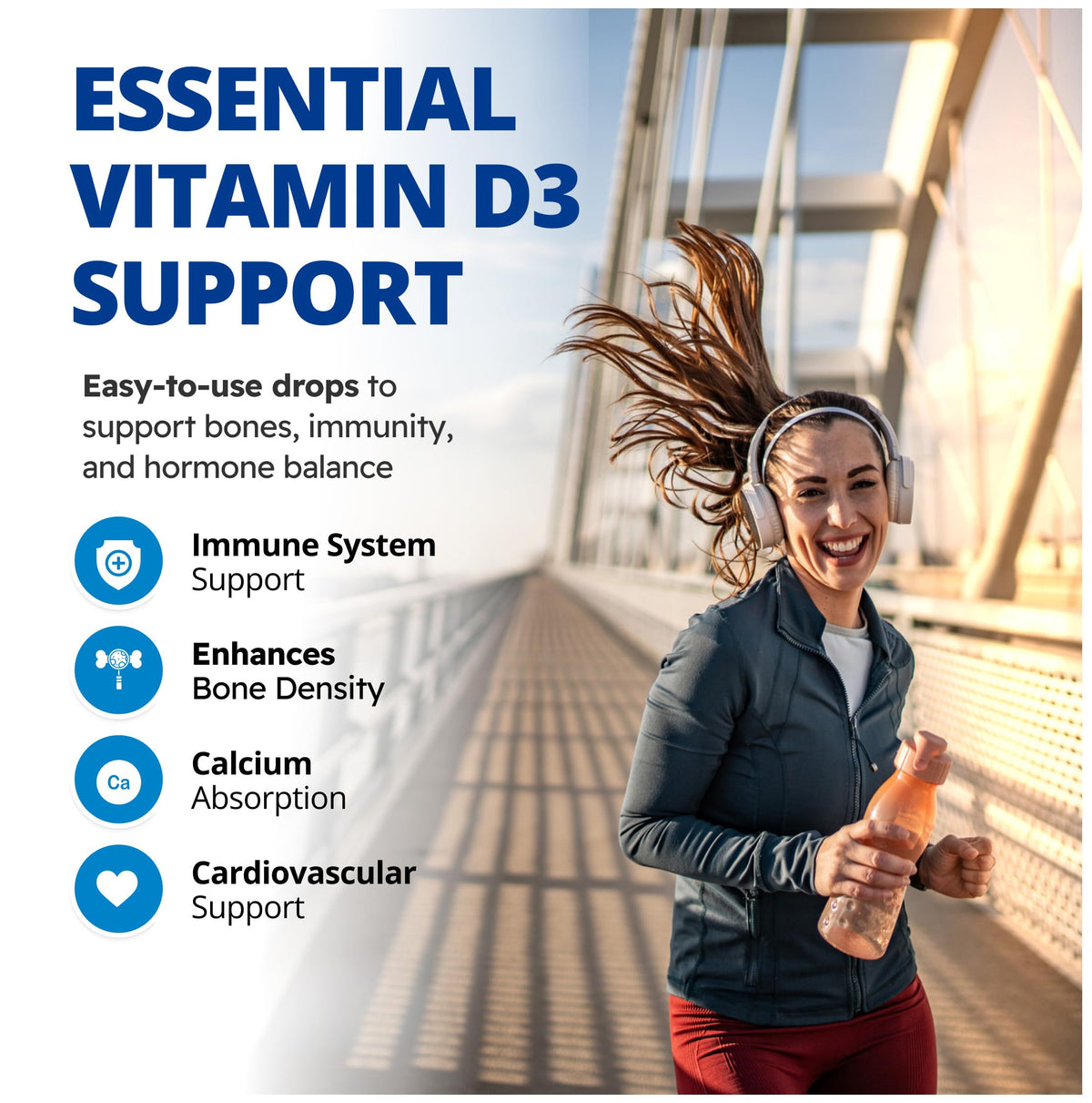 CanPrev Vegan Vitamin D3 Drops, 1000 IU, Unflavoured, 15 ml, 300 Day Supply