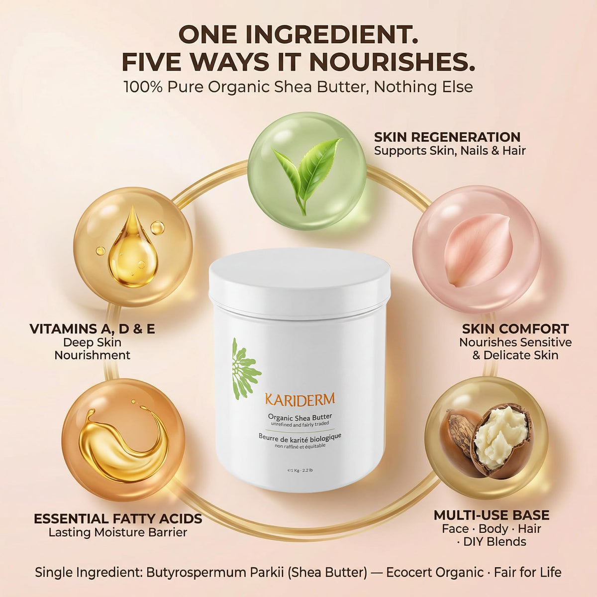 KARIDERM Organic Shea Butter