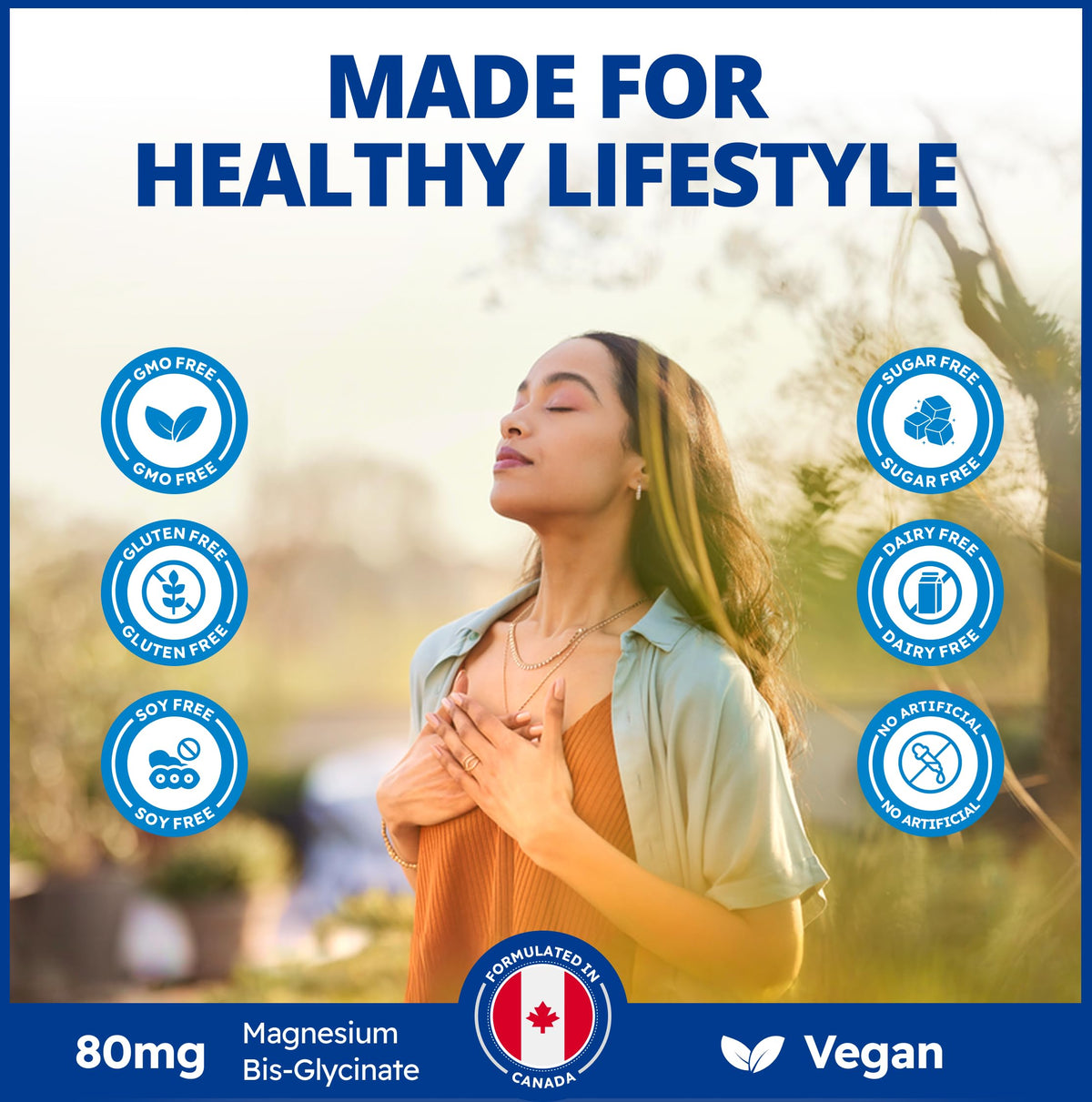 CanPrev Magnesium Ashwagandha Capsules, Vegan, 90 Capsules, 30 Day Supply