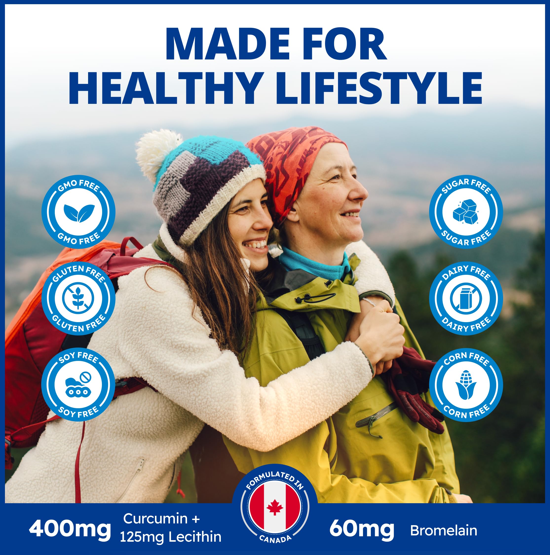 CanPrev Curcumine Pro 60 V-Capsules végétaliennes - 1200mg - Enrichie en phosphatidylcholine et bromélaïne pour une absorption optimale - Un mélange de curcumine de curcuma pour le soutien des articulations