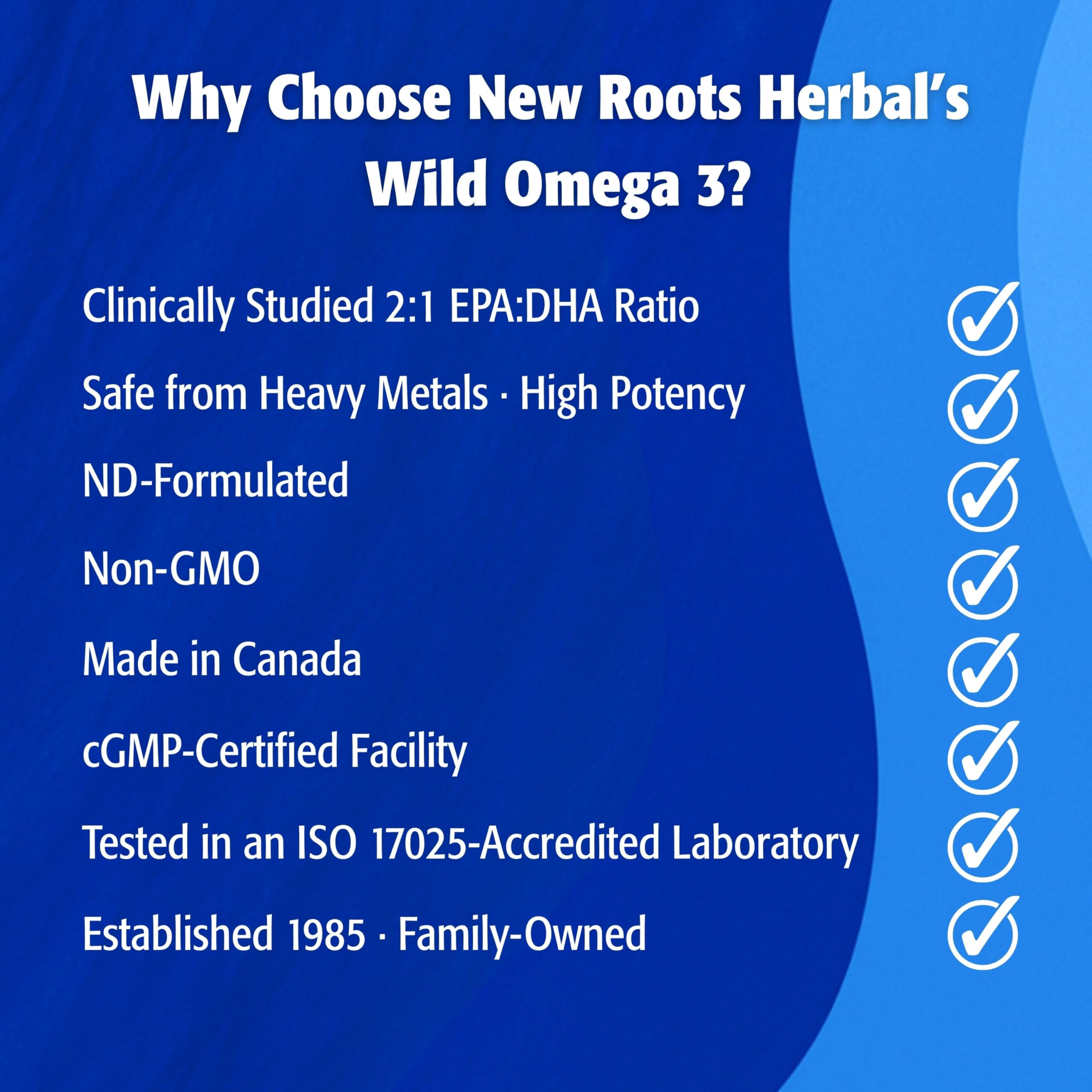 New Roots Herbal - Oméga-3 Sauvage AEP 660mg - ADH 330mg
