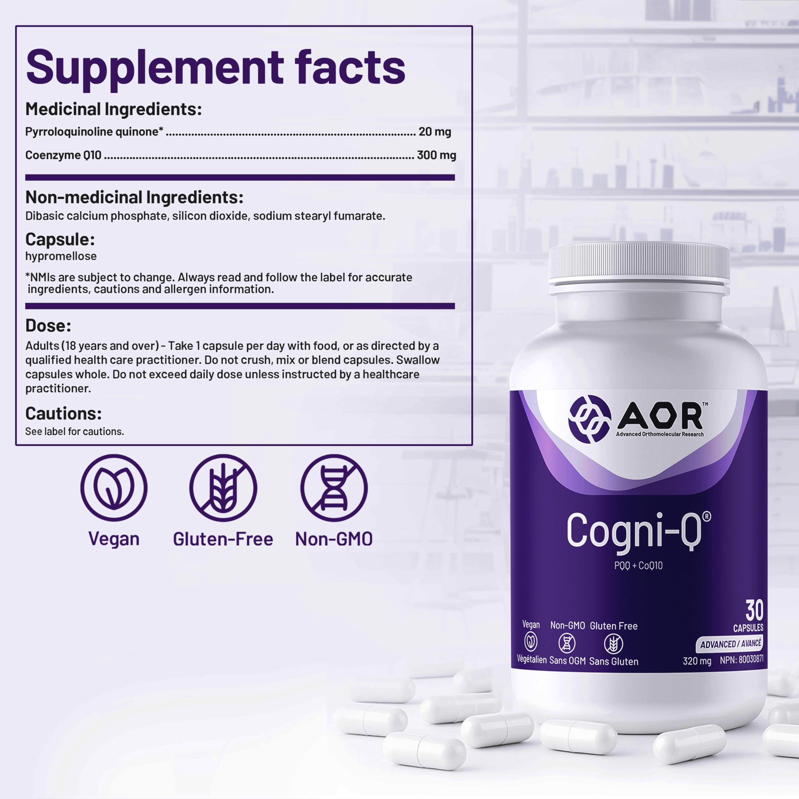 AOR Cogni-Q Coenzyme Q10