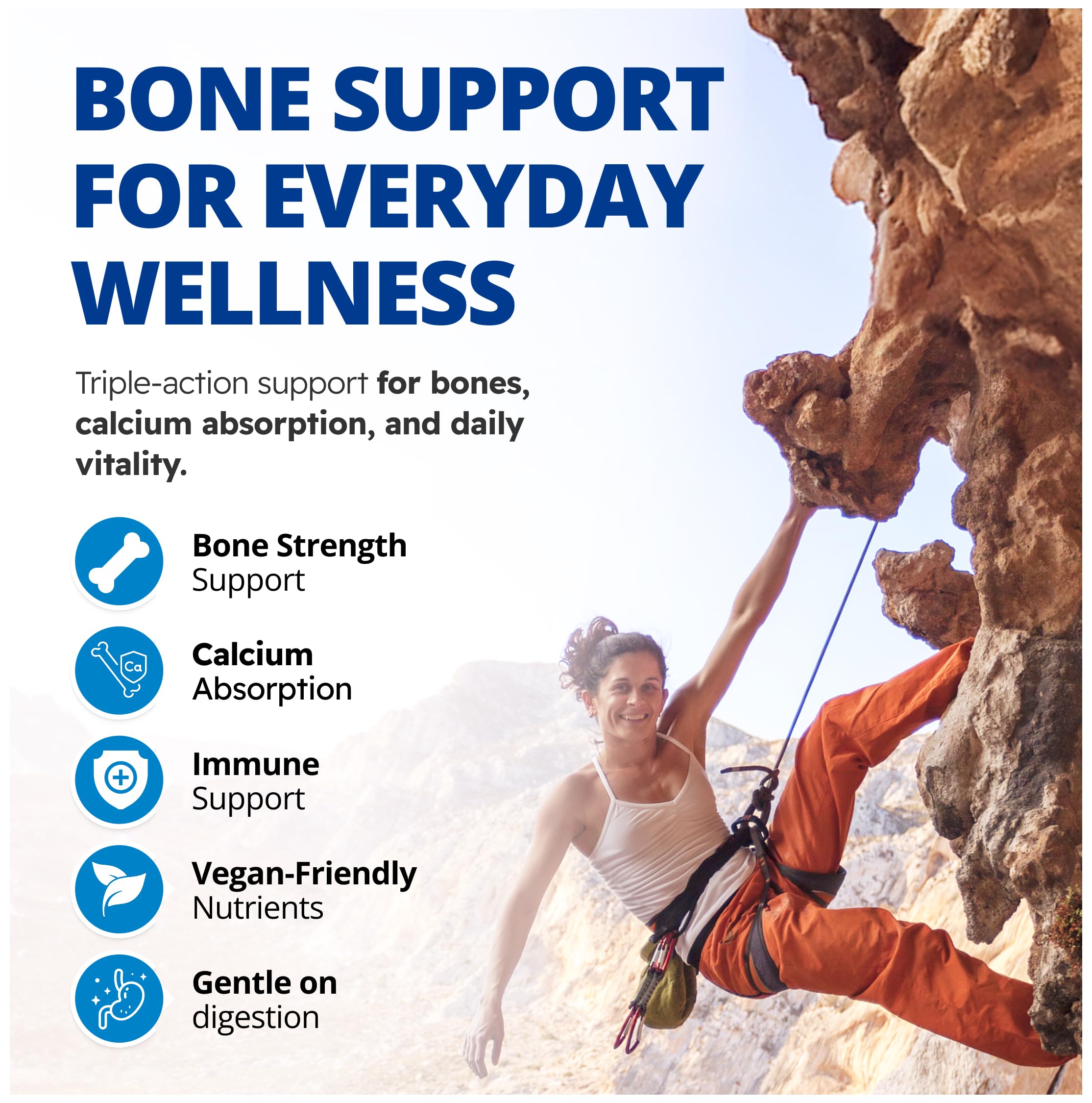 CanPrev - Magnesium + Vegan D3 & K2, 90 V-Caps 45-Day Supply - Helps in the Development and Maintenance of Bones & Teeth - Maintain Immune Function, Proper Muscle Function & Normal Electrolyte Balance