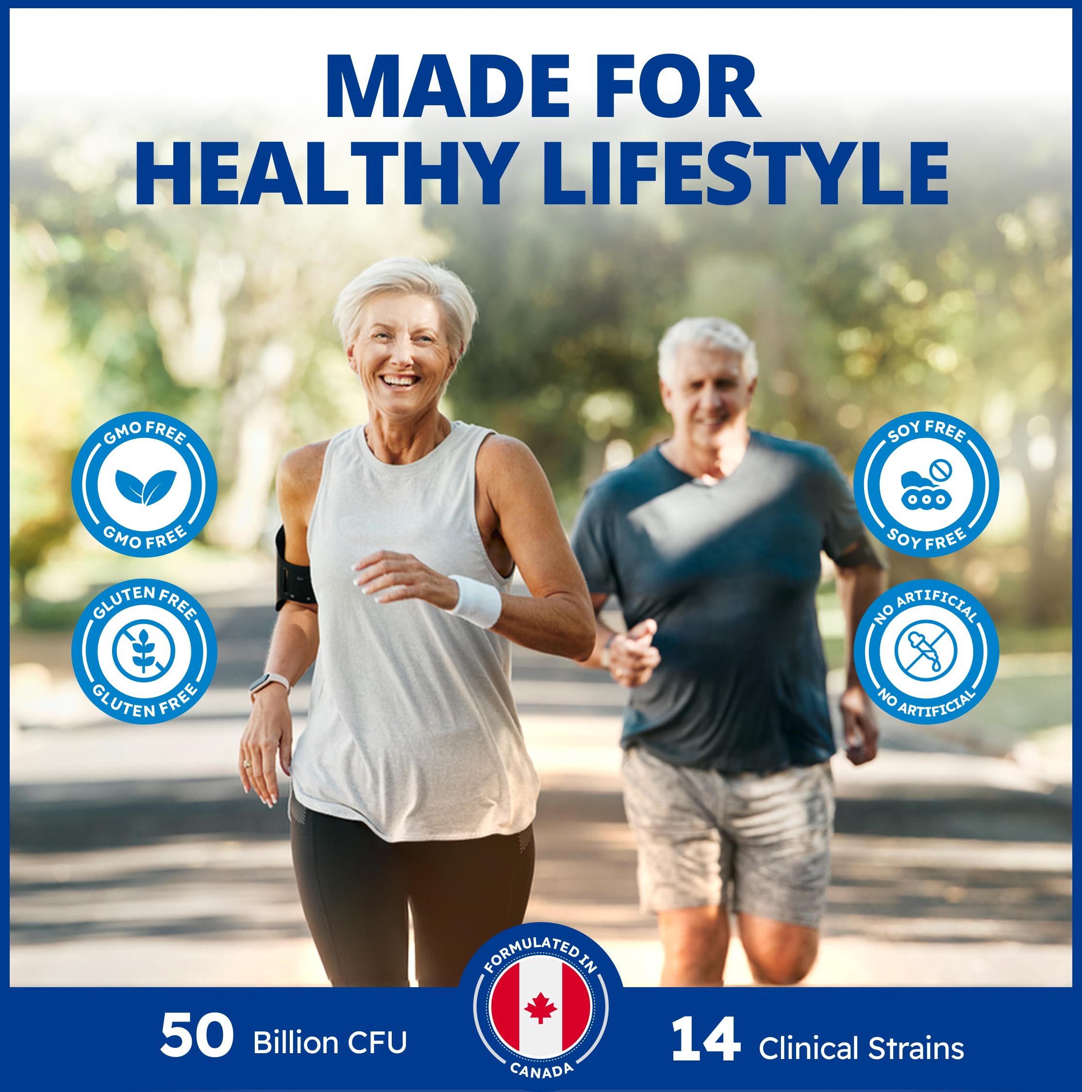 CanPrev - Pro-Biotik 50B Extra Strength - Helps to Support Immune Function and Promote a Favorable Gut Flora - Helps Support Intestinal Gastrointestinal Health