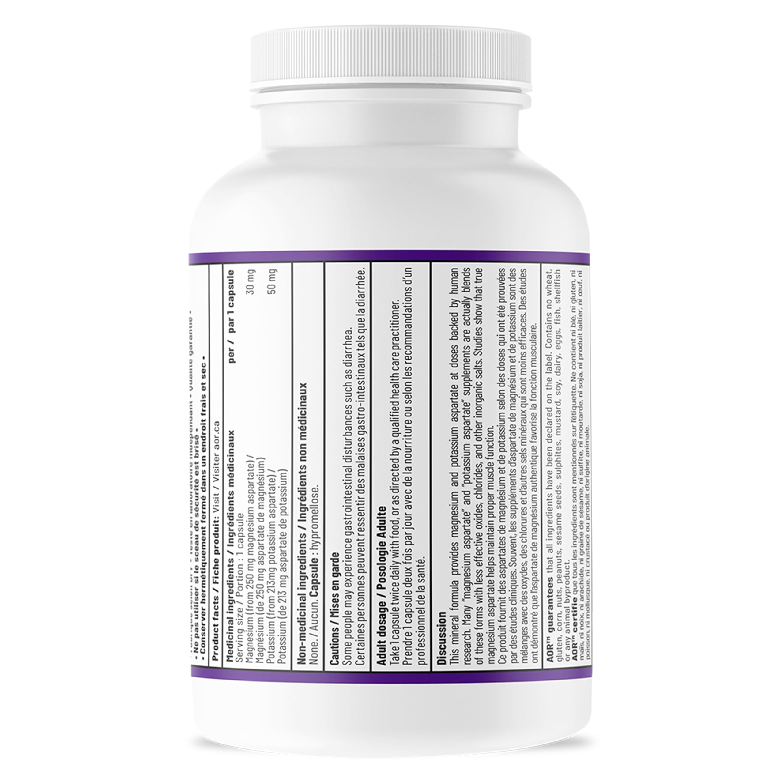 AOR Magnésium Potassium Aspartate 80mg