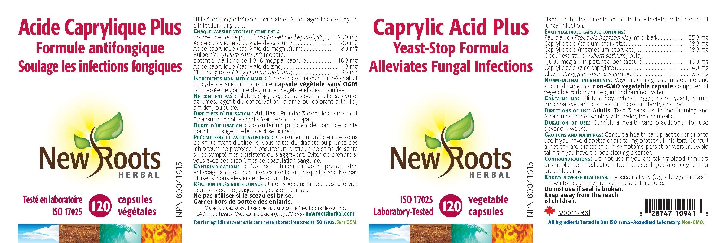 New Roots Herbal - Acide Caprylique Plus