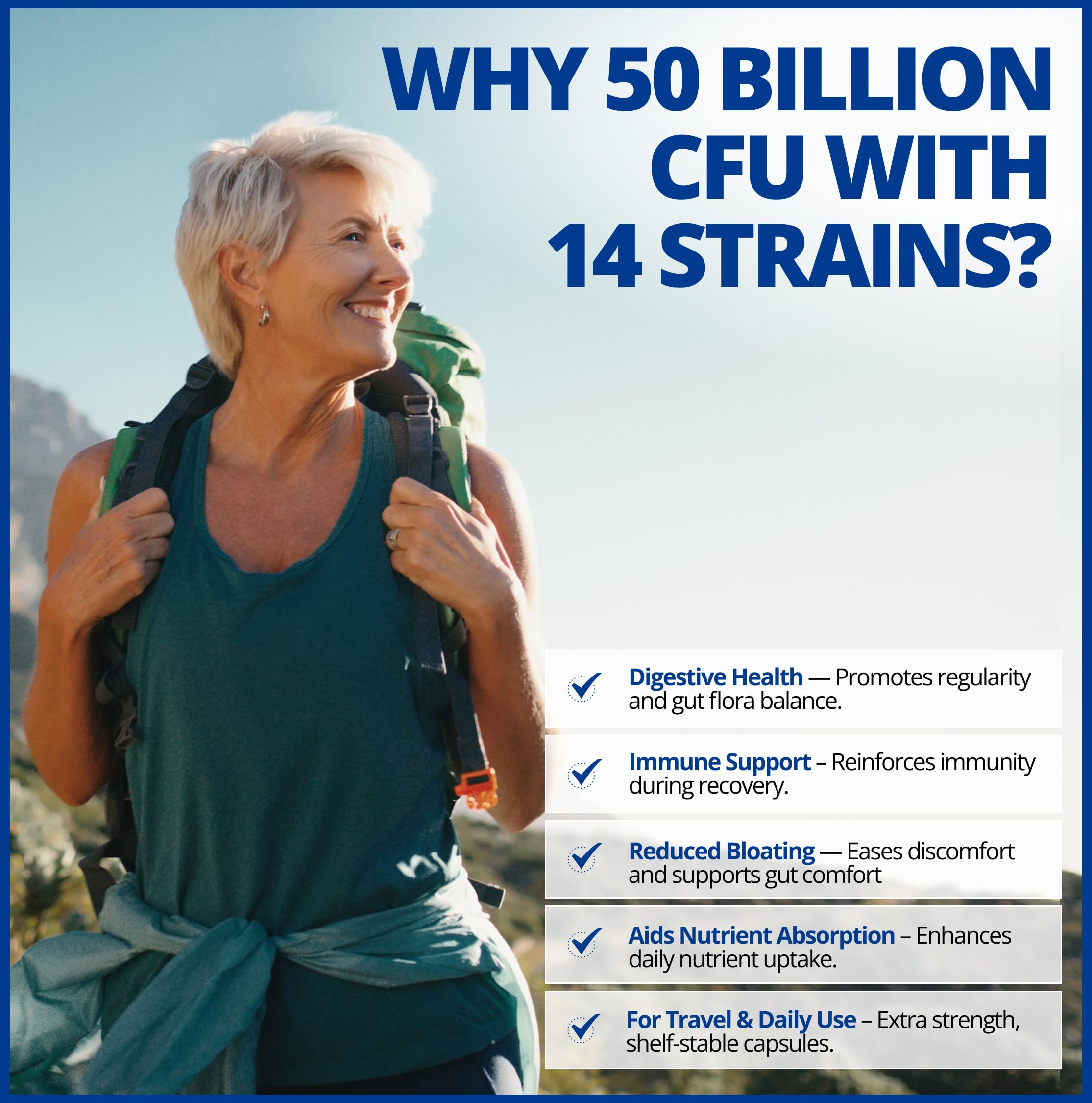 CanPrev - Pro-Biotik 50B Extra Strength - Helps to Support Immune Function and Promote a Favorable Gut Flora - Helps Support Intestinal Gastrointestinal Health