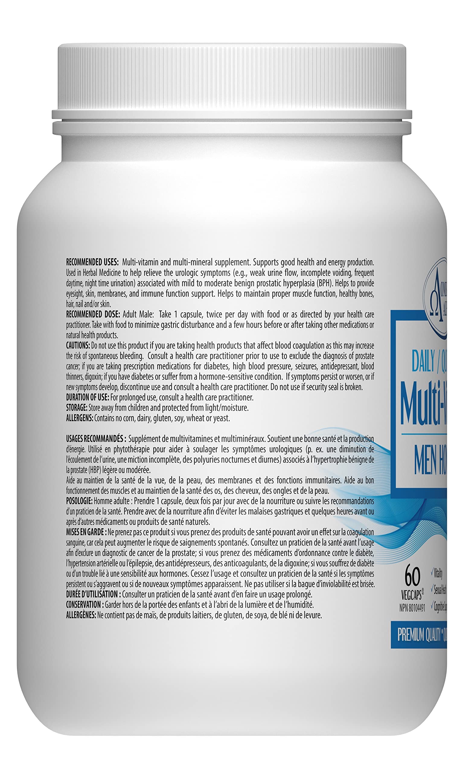 Supplément multi-minéraux Omega Alpha Daily Multi-VitMin
