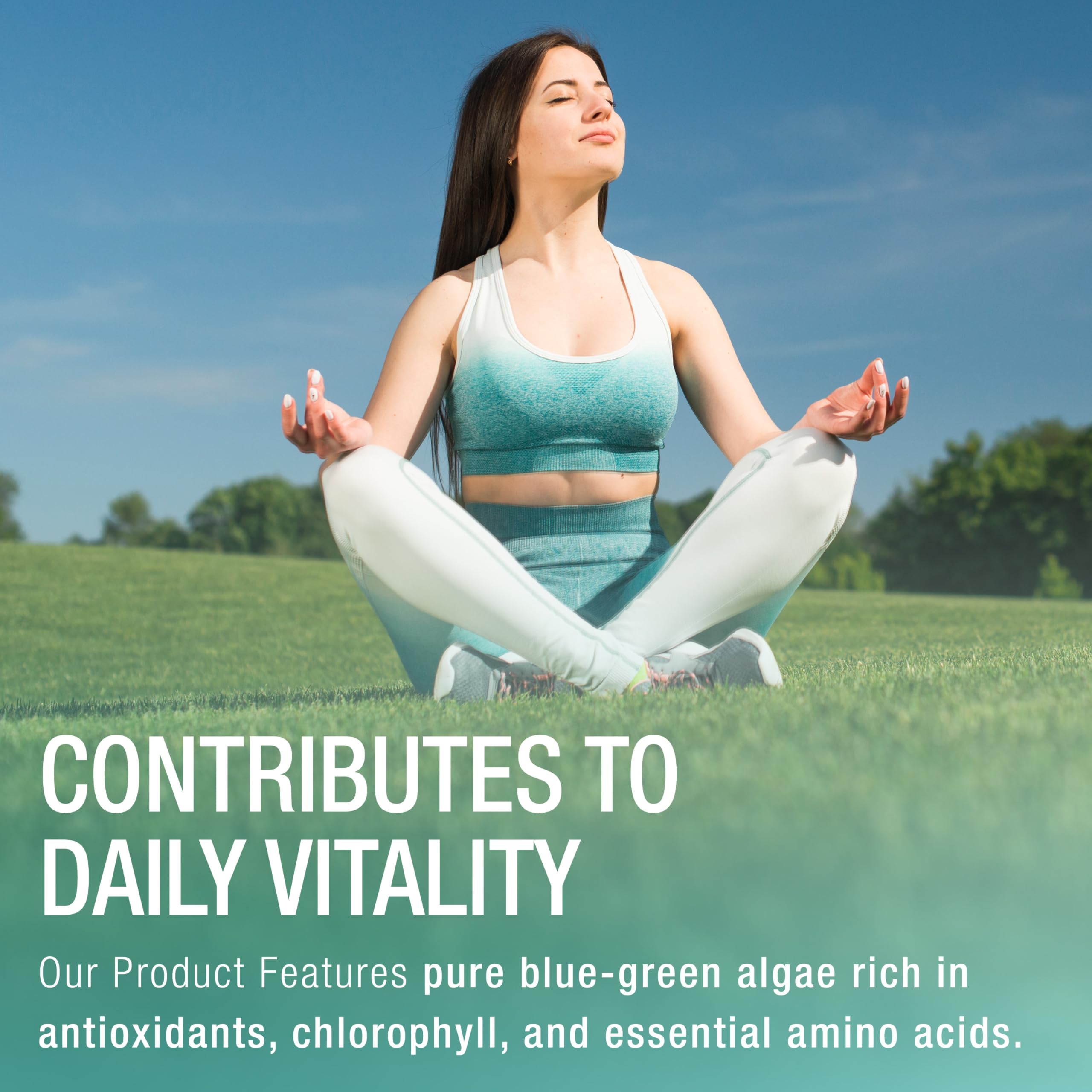Gandalf California Pure Spirulina Tablets 500mg 150 Tablets - Grown in California, Non-GMO, Vegan, Ultrapure Blue-Green Algae, Packed with Essential Nutrient, Support Vitality & Wellness