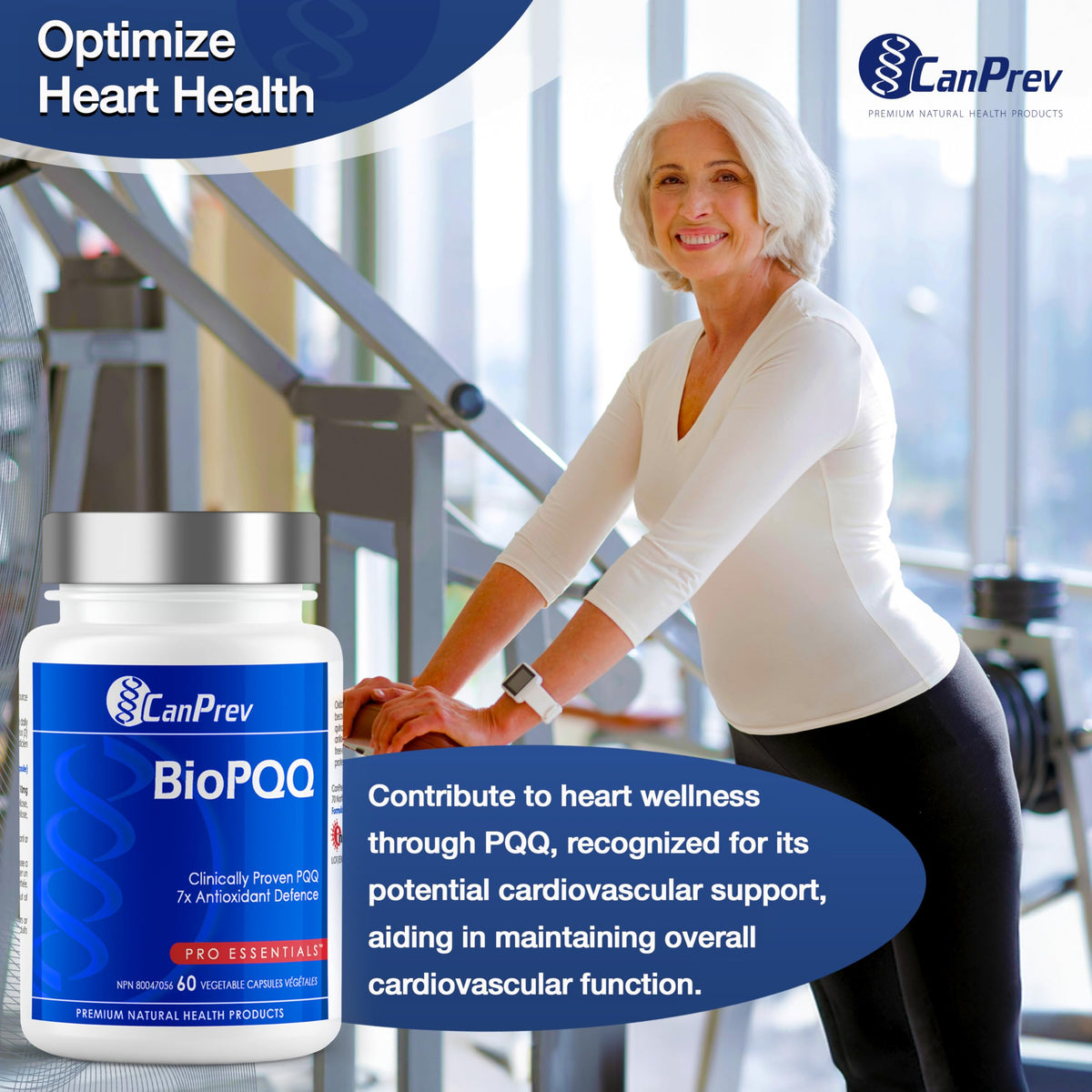 CanPrev BioPQQ Supplement, Vegan, Non-GMO, 10 mg, 60 Capsules