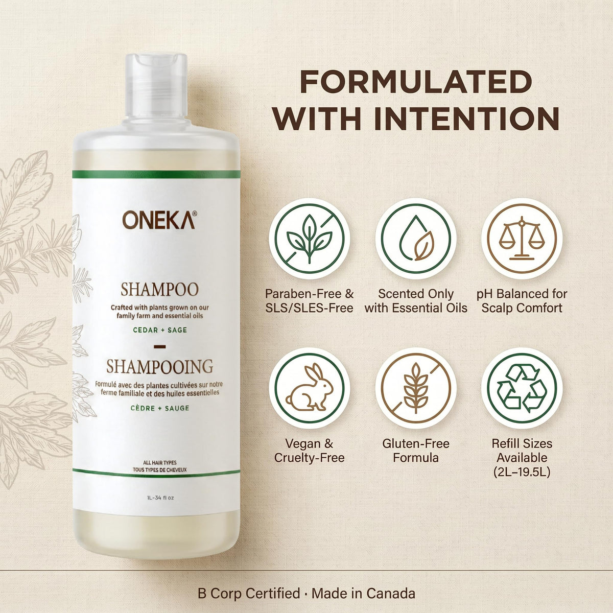 ONEKA Shampoo, 500 ML