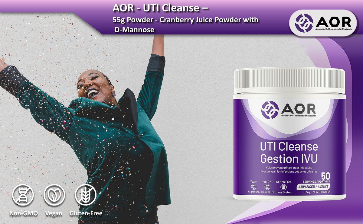 AOR UTI Cleanse Cranberry Powder for Women, 55g, 50 Servings