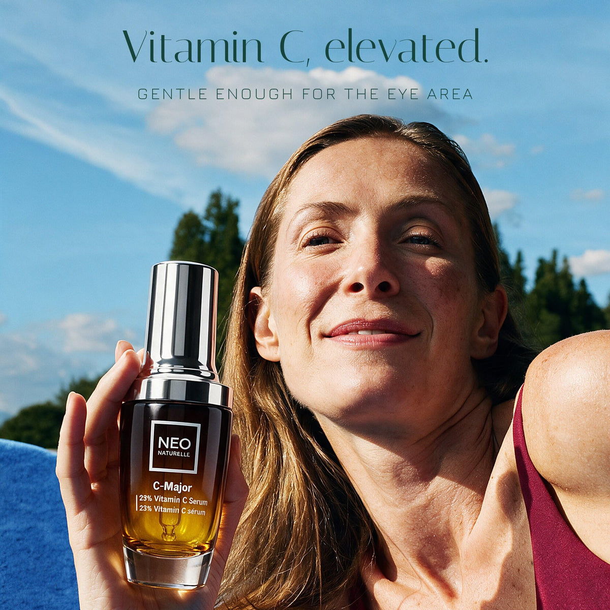 Neo Naturelle C-Major Vitamin C Serum 23% | THD Ascorbate Face & Eye Serum for Mature, Menopausal & Sensitive Skin | Brightening, Dark Spot & Radiance Care | Natural, Vegan, Made in Canada | 30 mL