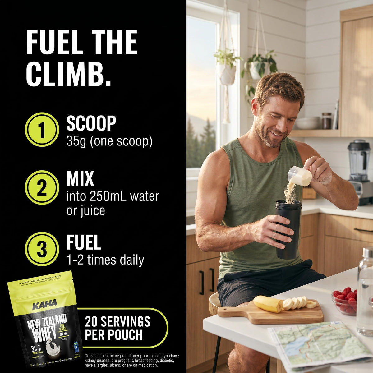 Kaha Nutrition NZ Whey Isolate Protein Powder