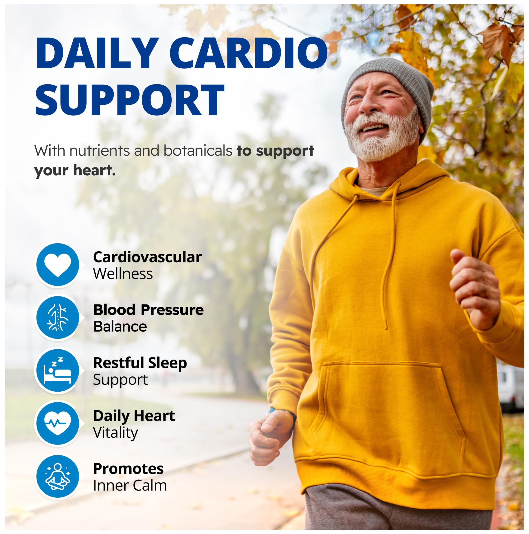CanPrev Coeur Sain, 120 Gélules Végétaliennes, Approvisionnement de 30 jours - Enrichi en Coenzyme Q10, Bisglycinate de Magnésium et Vitamine B12 - Conçu pour la Santé Cardiaque, un Cholestérol Équilibré et une Meilleure Qualité de Sommeil