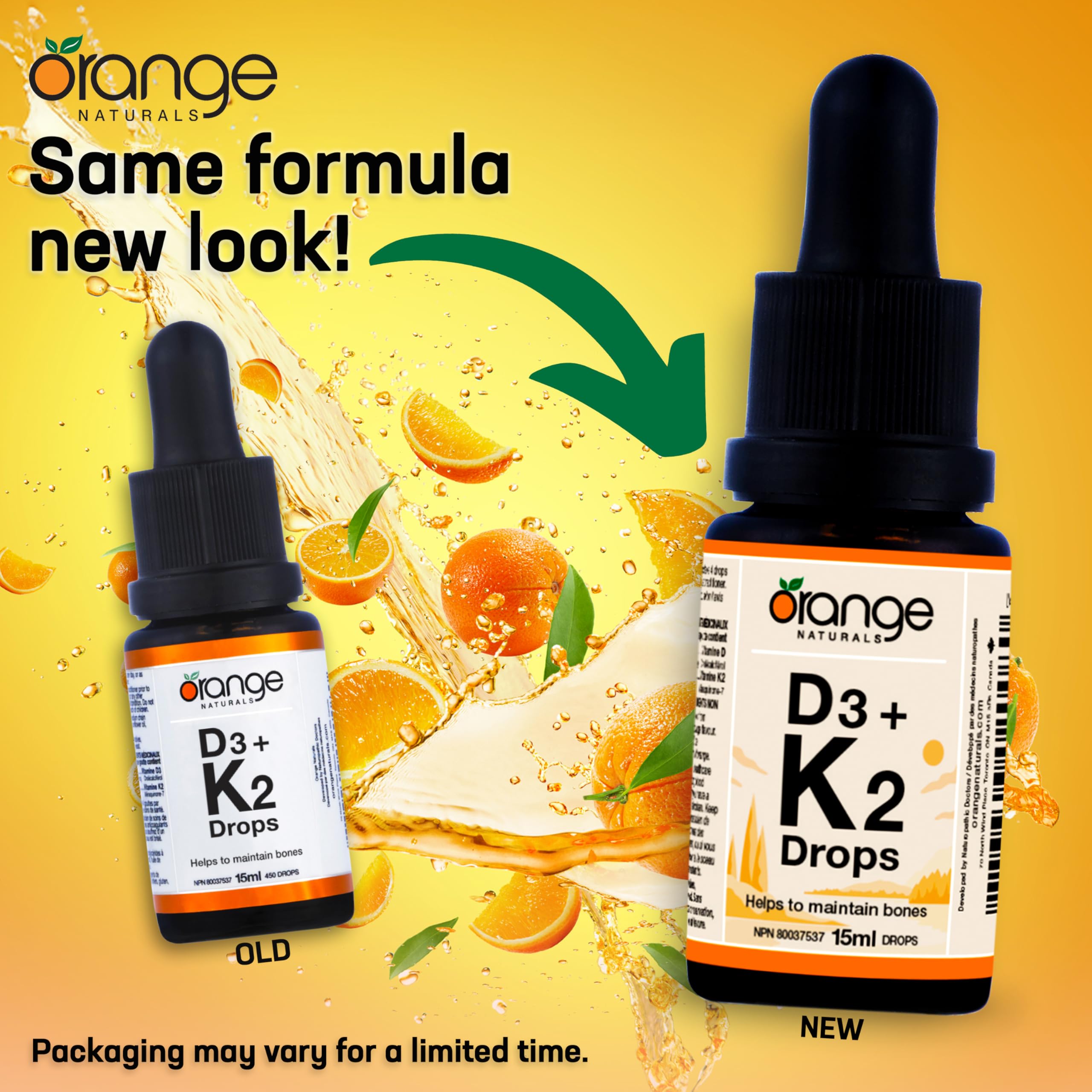 Orange Naturals - Vitamine D3+K2