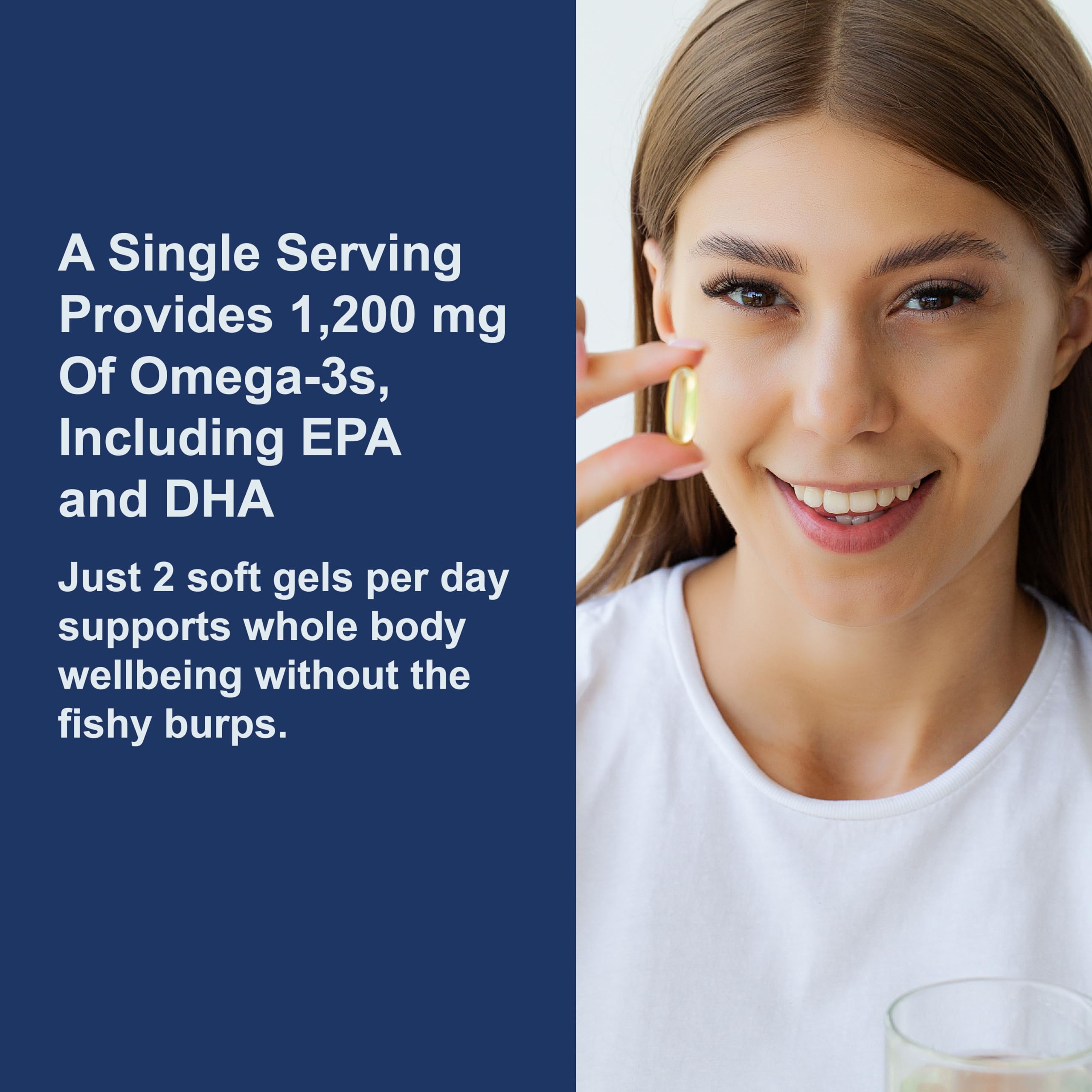 Carlson - Super Omega-3 Gems, 1200 mg Omega-3 Fatty Acids with EPA and DHA, Wild-Caught Norwegian Fish Oil Supplement, Sustainably Sourced Fish Oil Capsules, Omega 3 Supplements