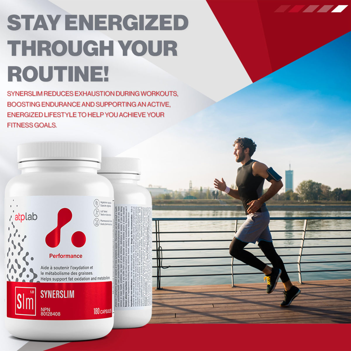 atplab Synerslim Capsules for Adults, GMO-Free, 180 Capsules, 30-Day Supply