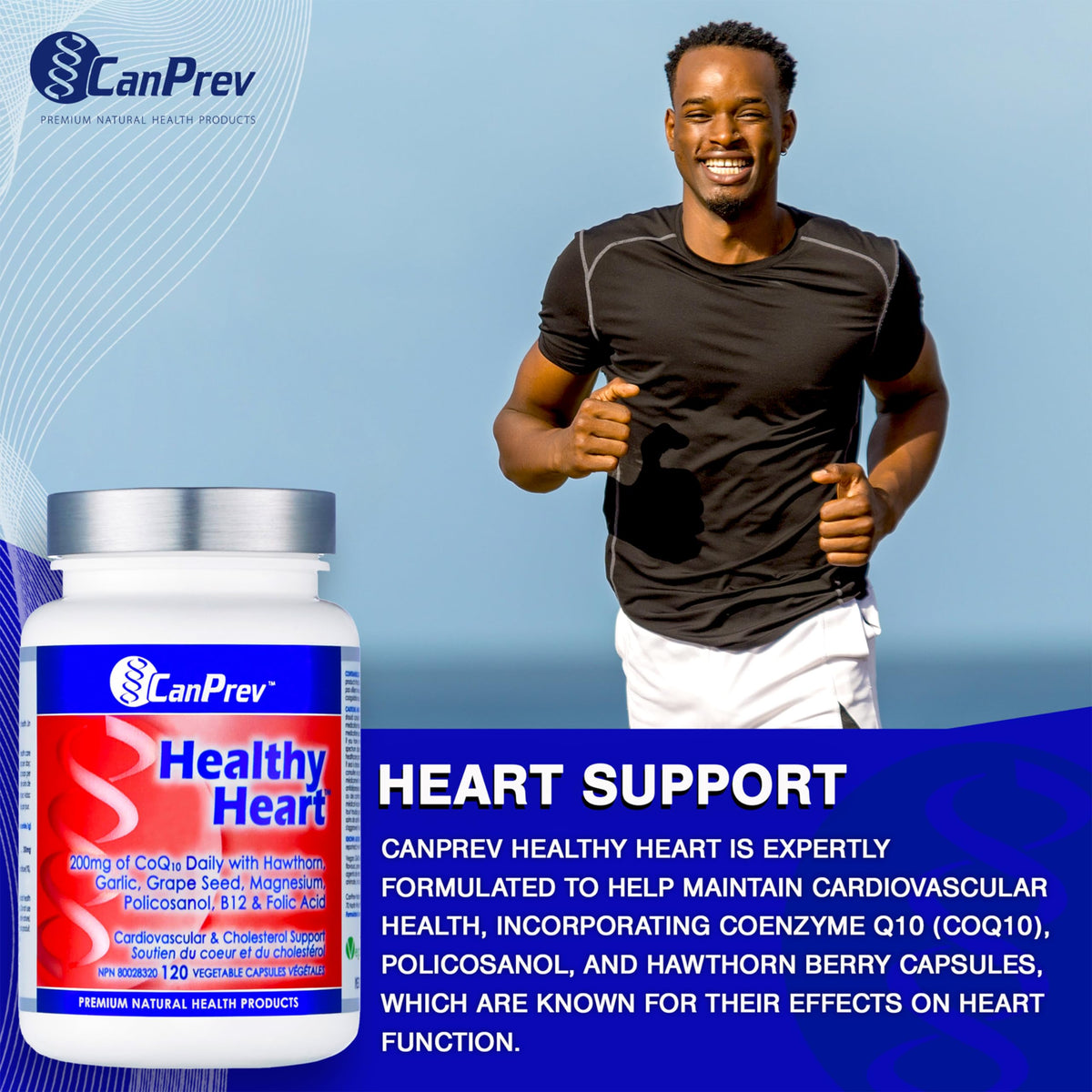 CanPrev Healthy Heart Supplement, CoQ10, B12, 120 Capsules, 30 Day Supply
