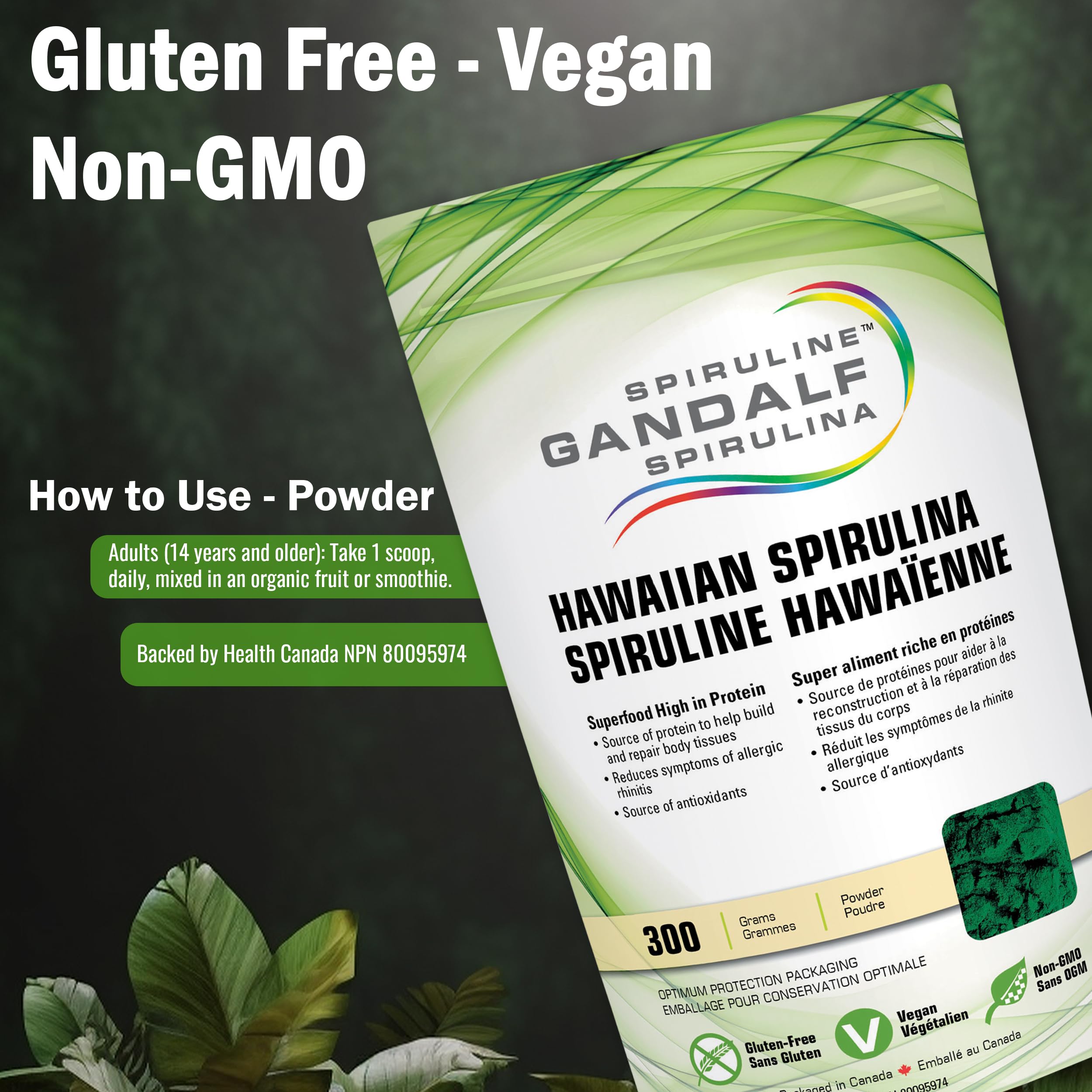 Gandalf Certified Organic Spirulina Powder