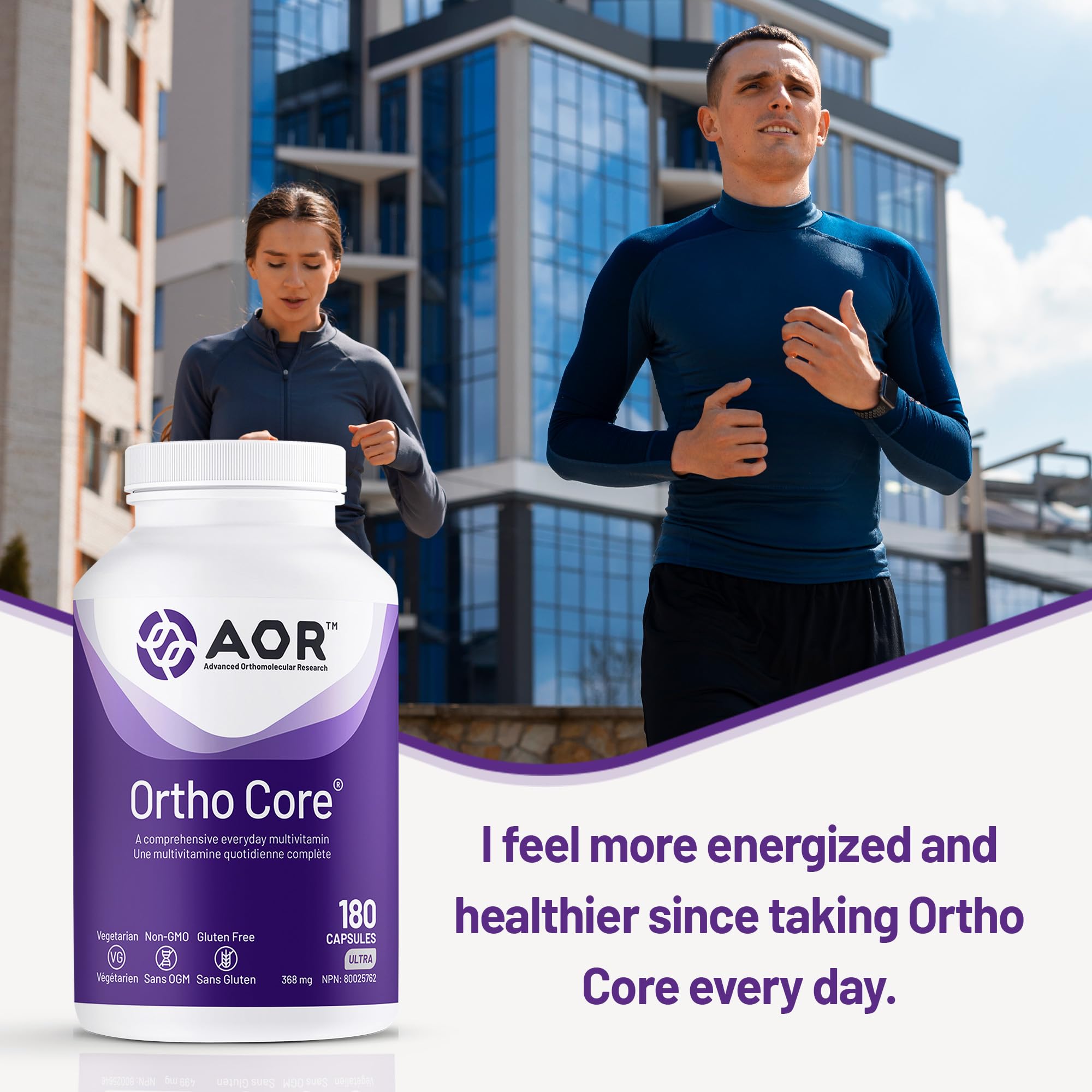AOR - Ortho Core 368mg 180 Capsules 180-Day Supply - A Comprehensive Everyday Multivitamin Supplement - Non-GMO and Gluten-Free - Multivitamin and Mineral Supplement