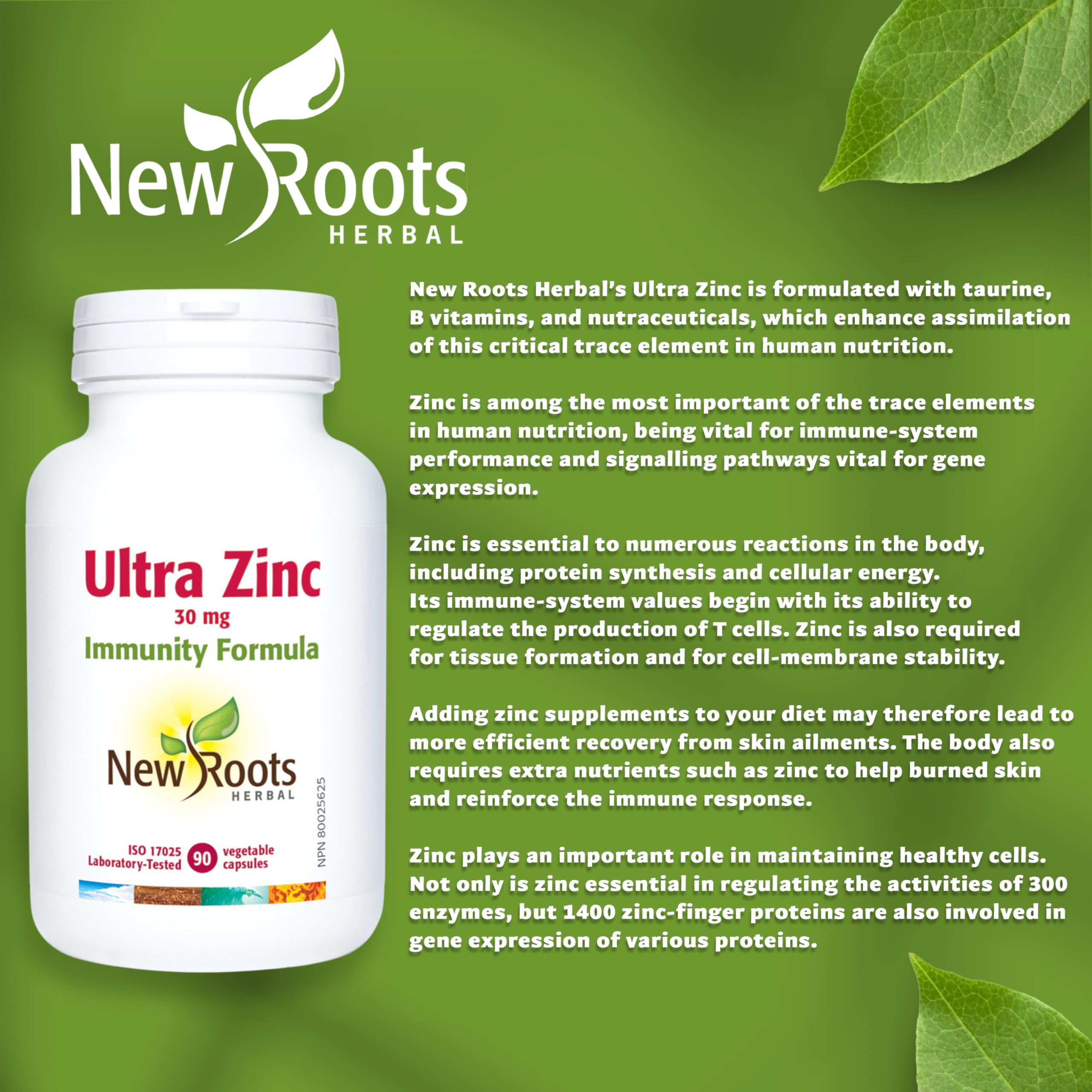 New Roots Herbal - Ultra Zinc - 90 capsules